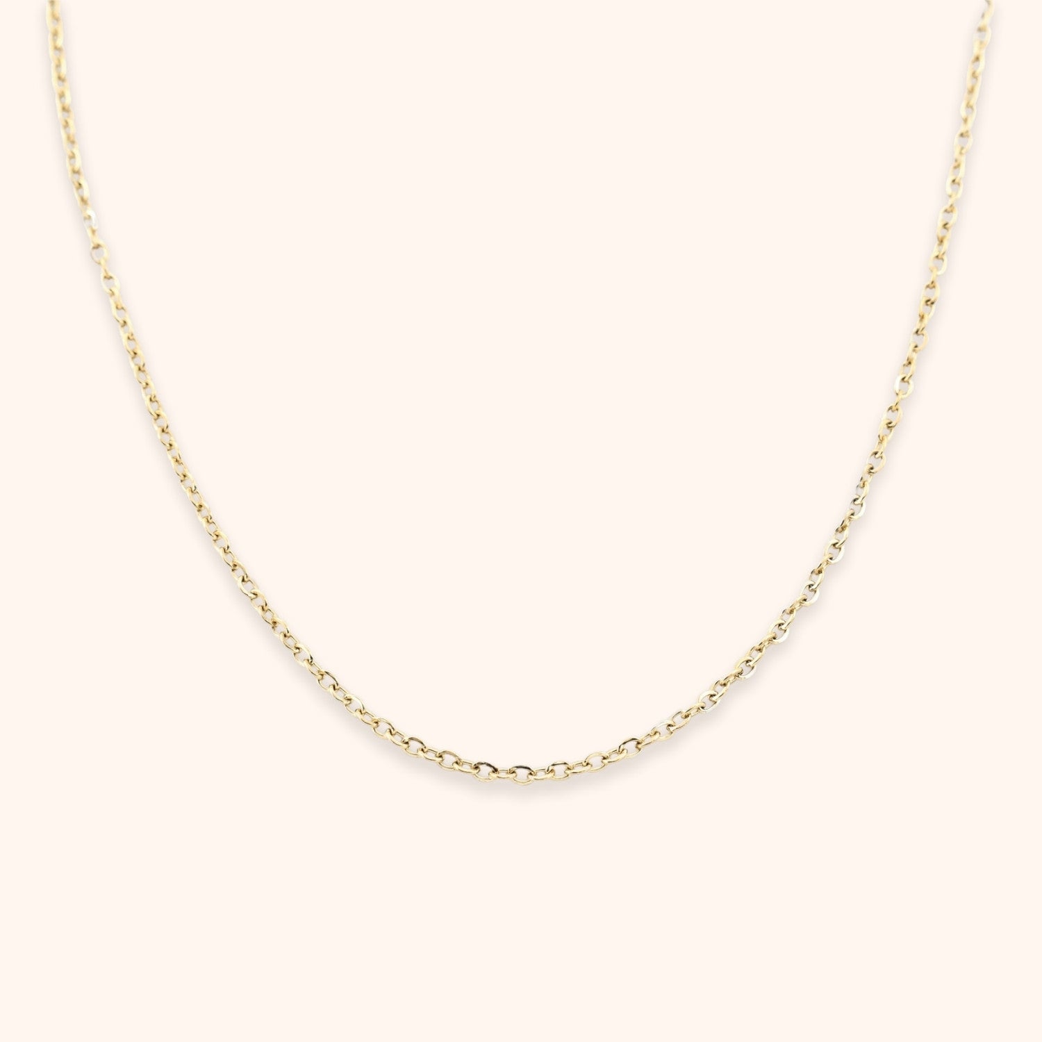 Basic schakel ketting 1.2 mm goud rvs