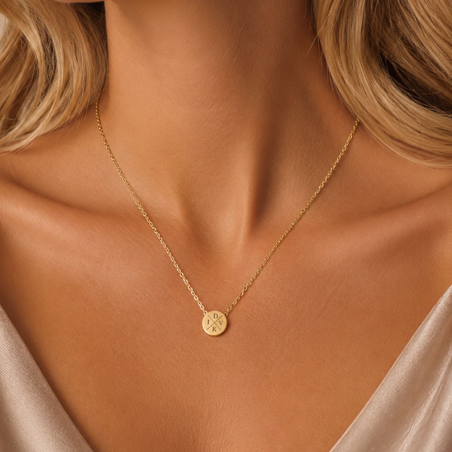 Ketting kraaltje met initialen