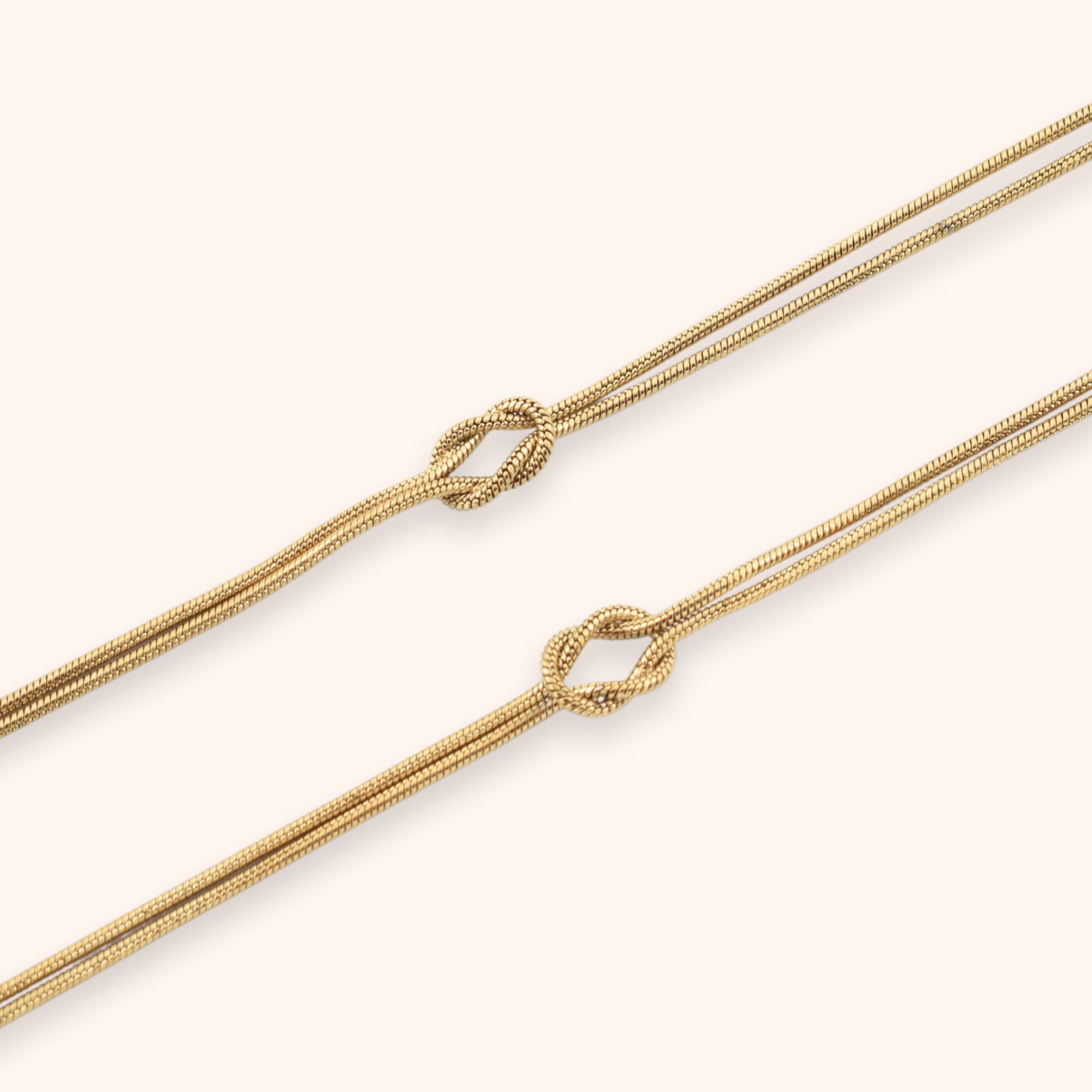 Armbanden set verbonden knoop