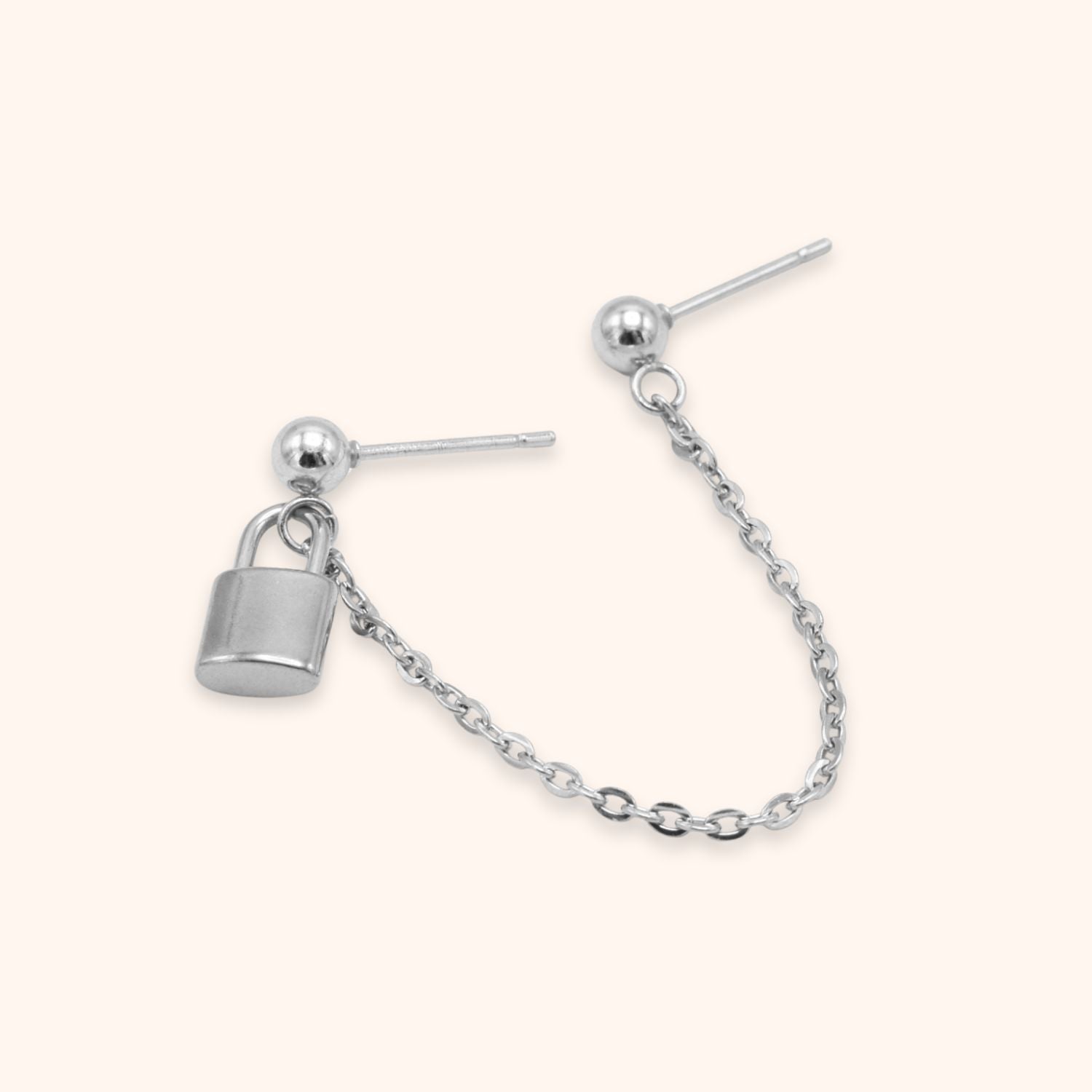 Helix ketting oorbel love lock