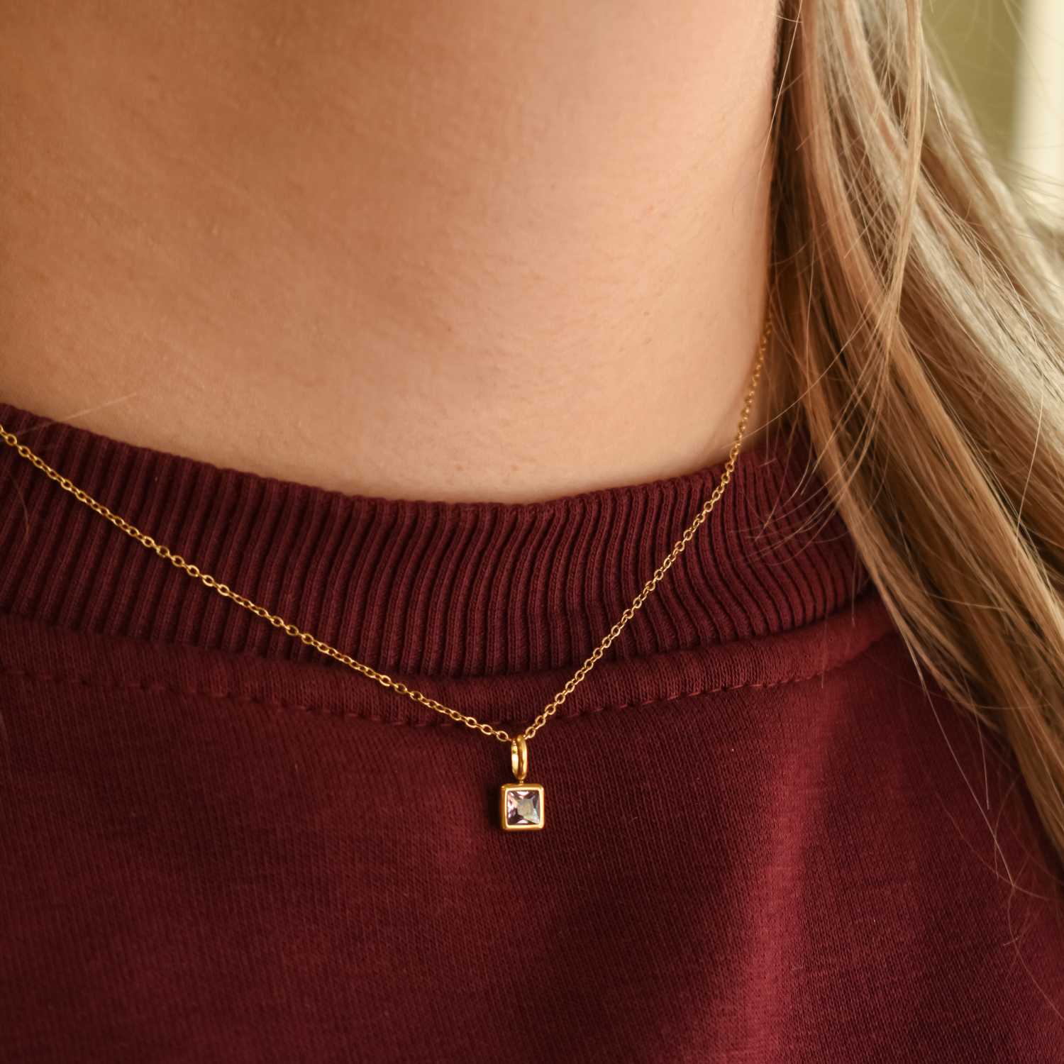 Geboortesteen ketting