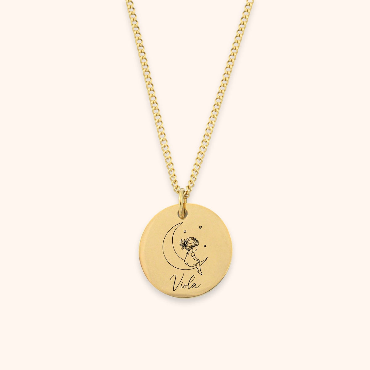 Ketting geboortekaartje & naam