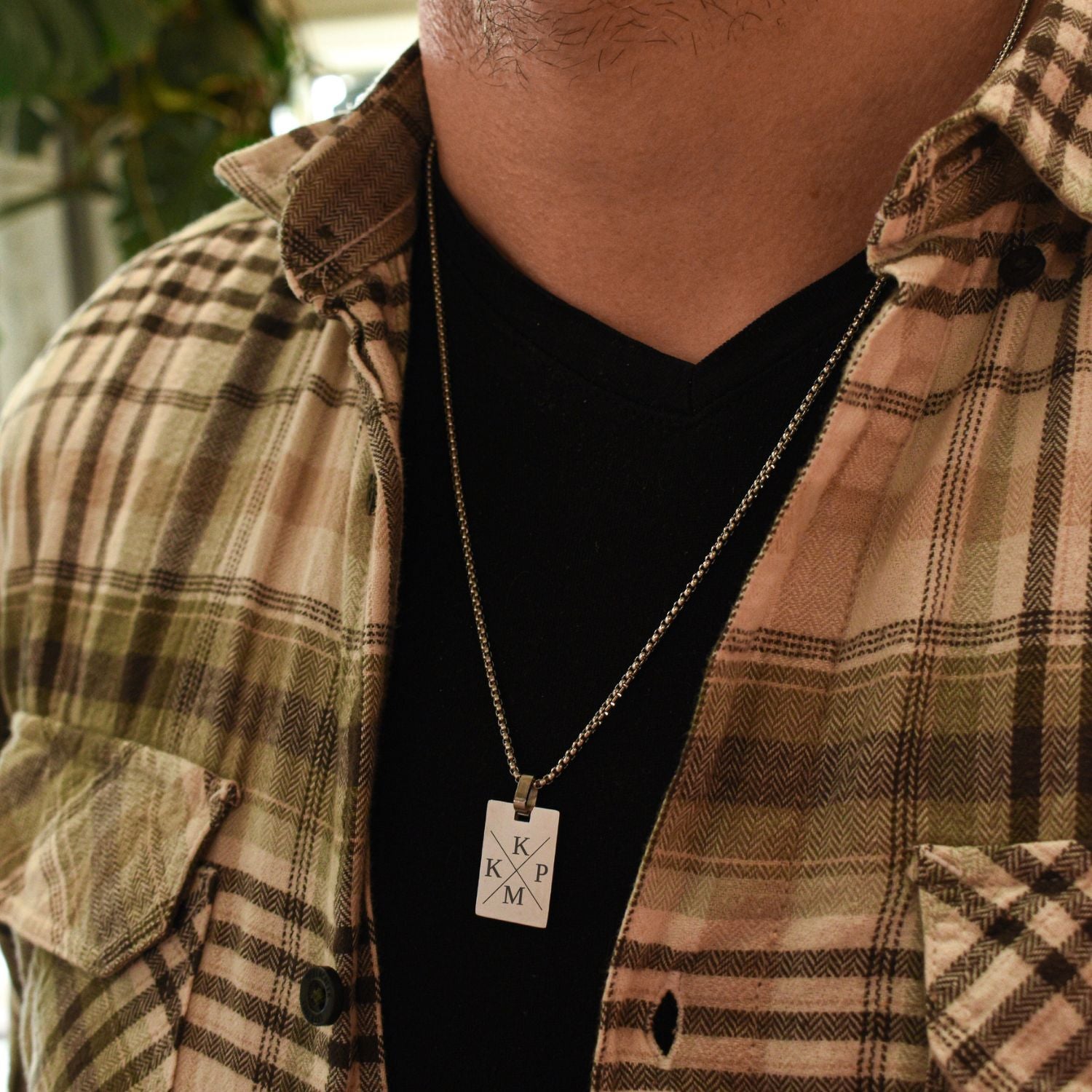 Heren ketting initialen