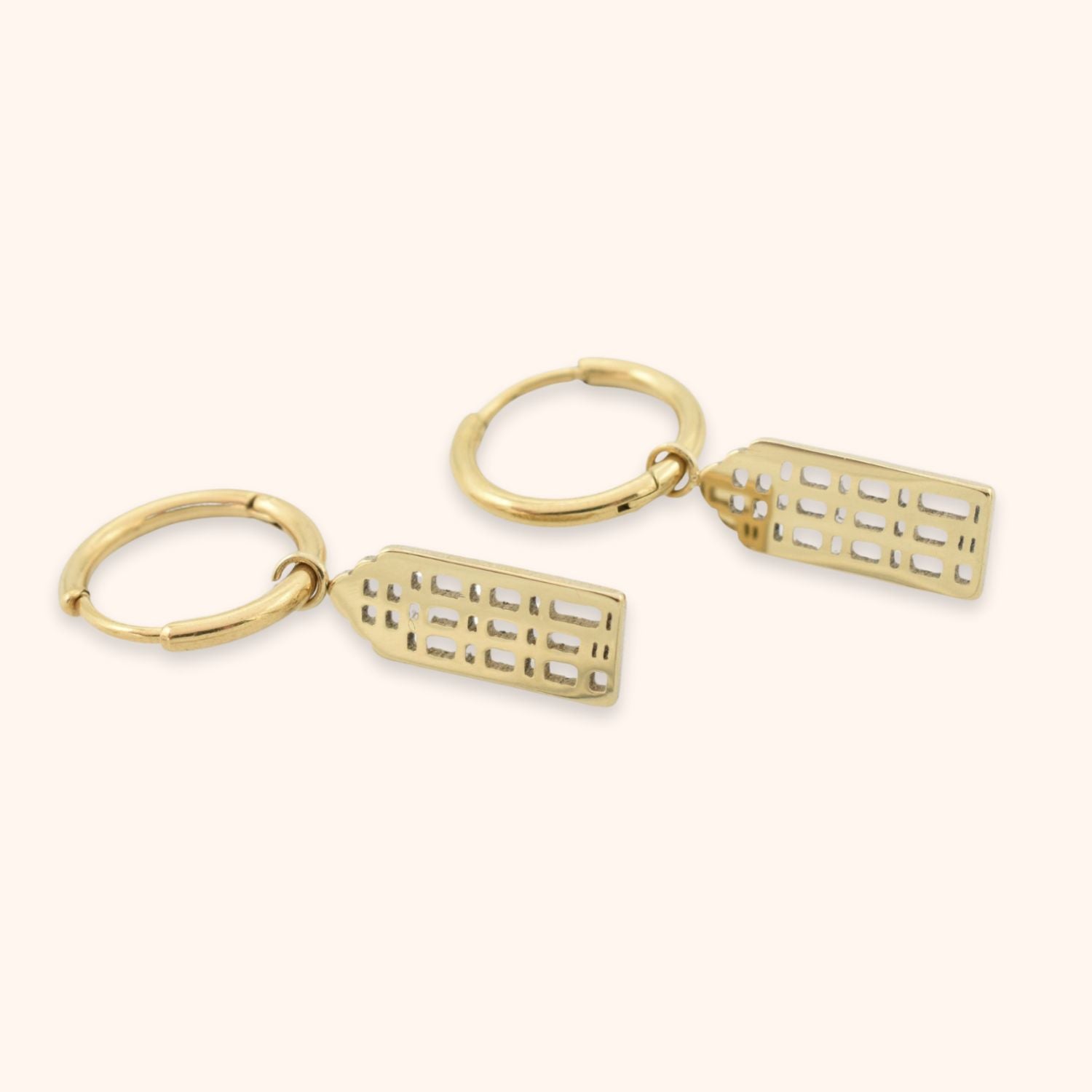 oorring grachtenhuis amsterdam goud set