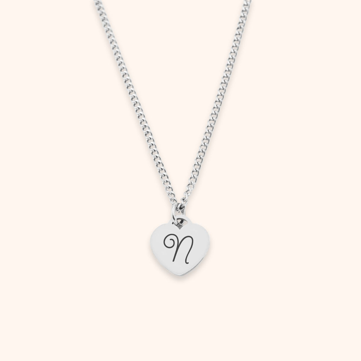 Hart ketting initialen