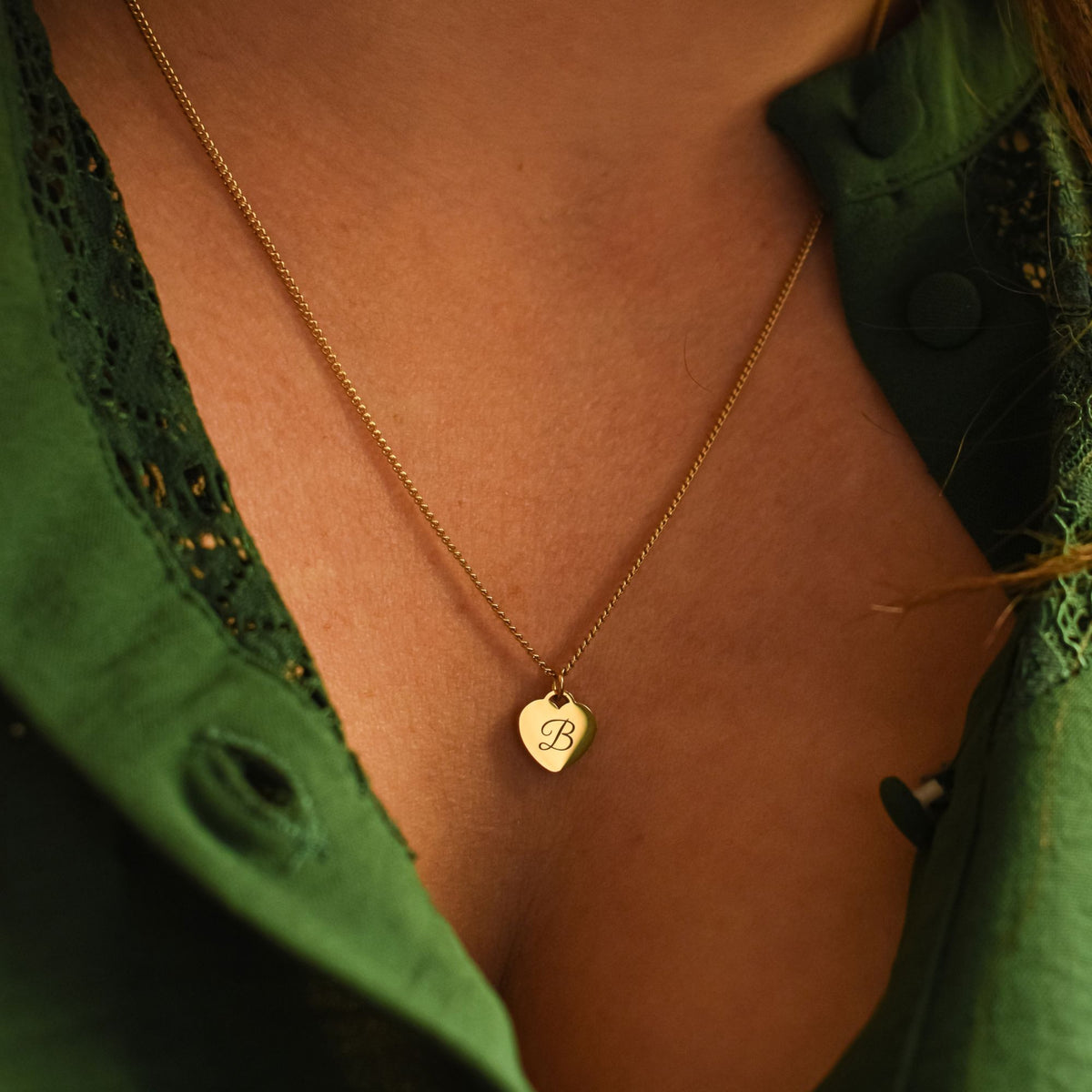 Hart ketting initialen