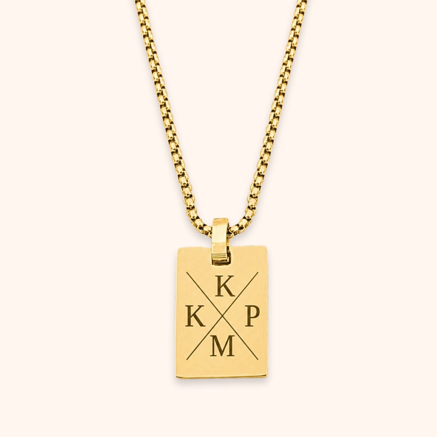 Heren ketting initialen