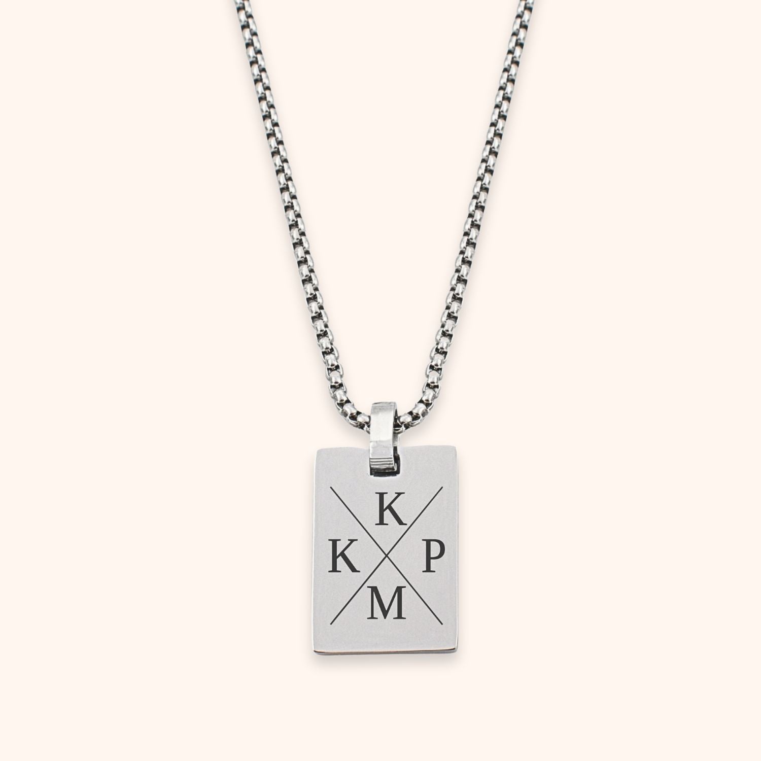 Heren ketting initialen