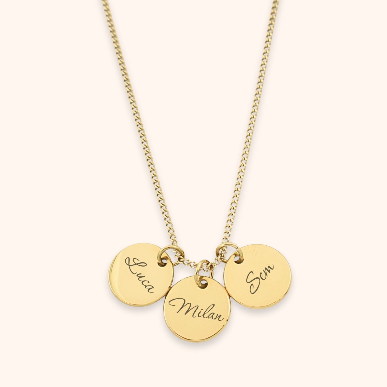 Munt ketting 3 namen