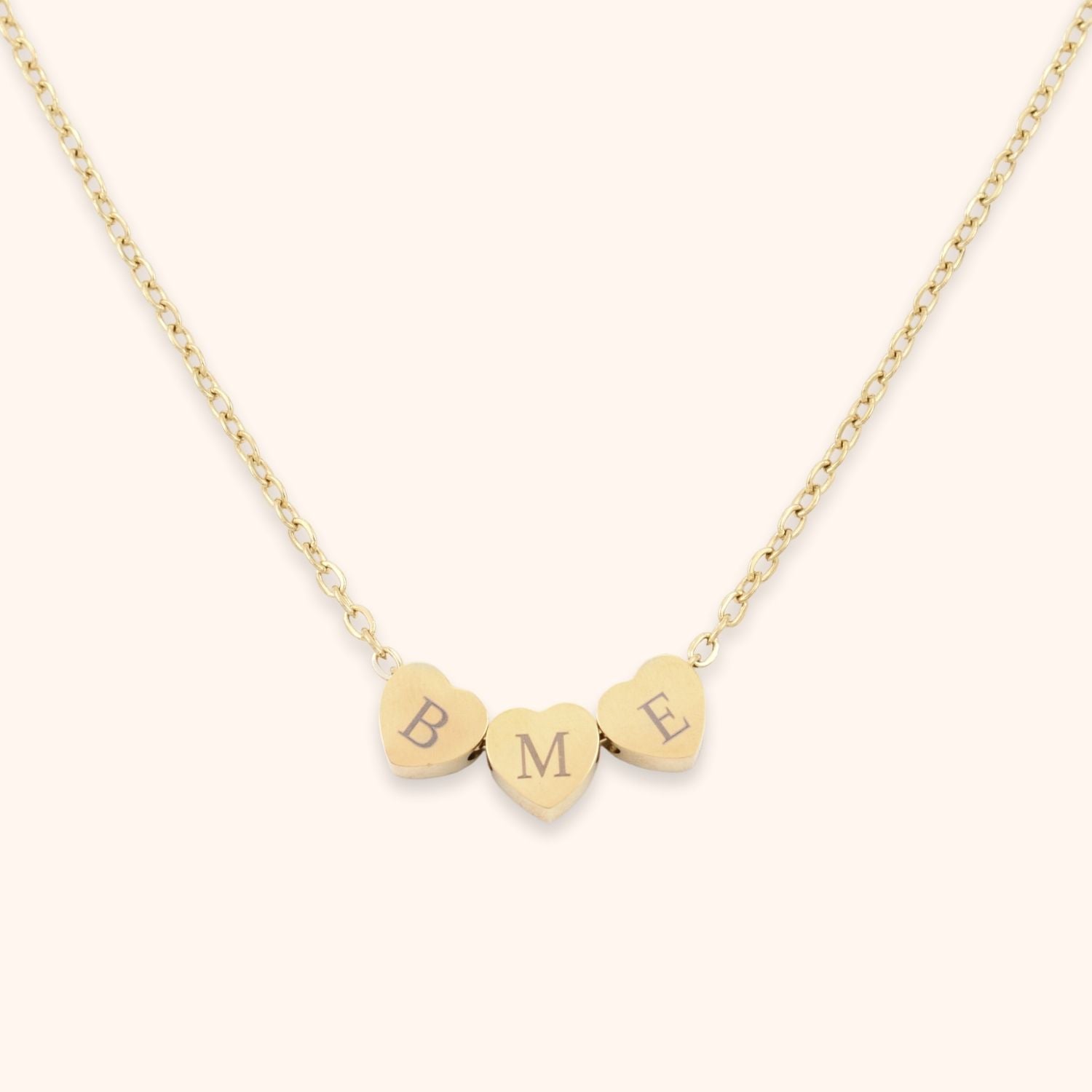 Hart ketting | 3 initialen