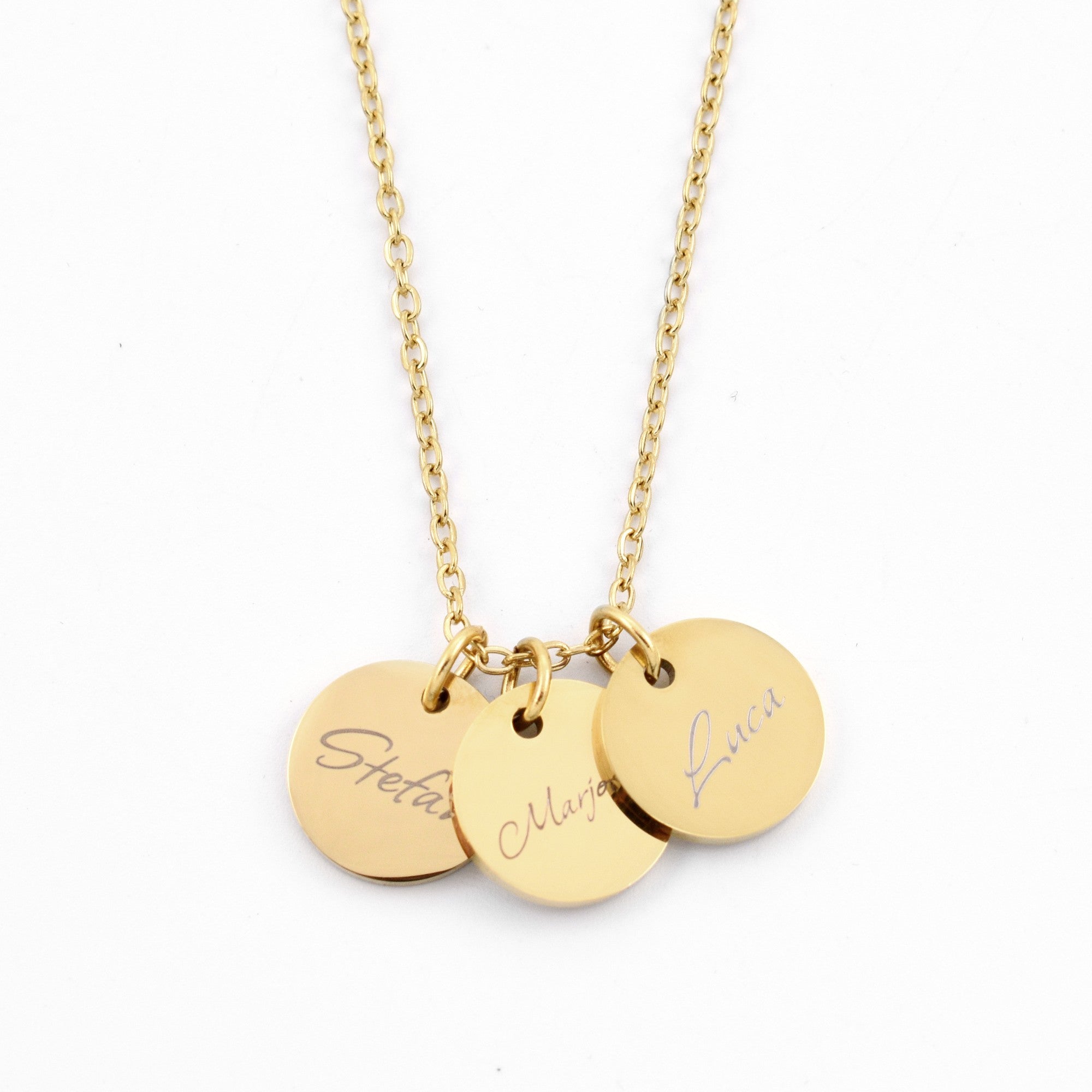 Naam ketting munt | 3 munten