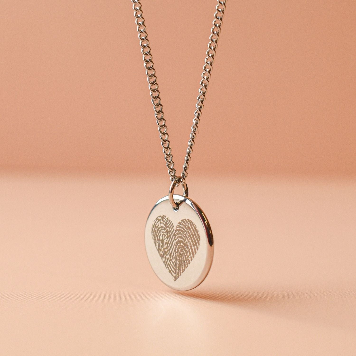 Ketting hartje 2 vingerafdrukken