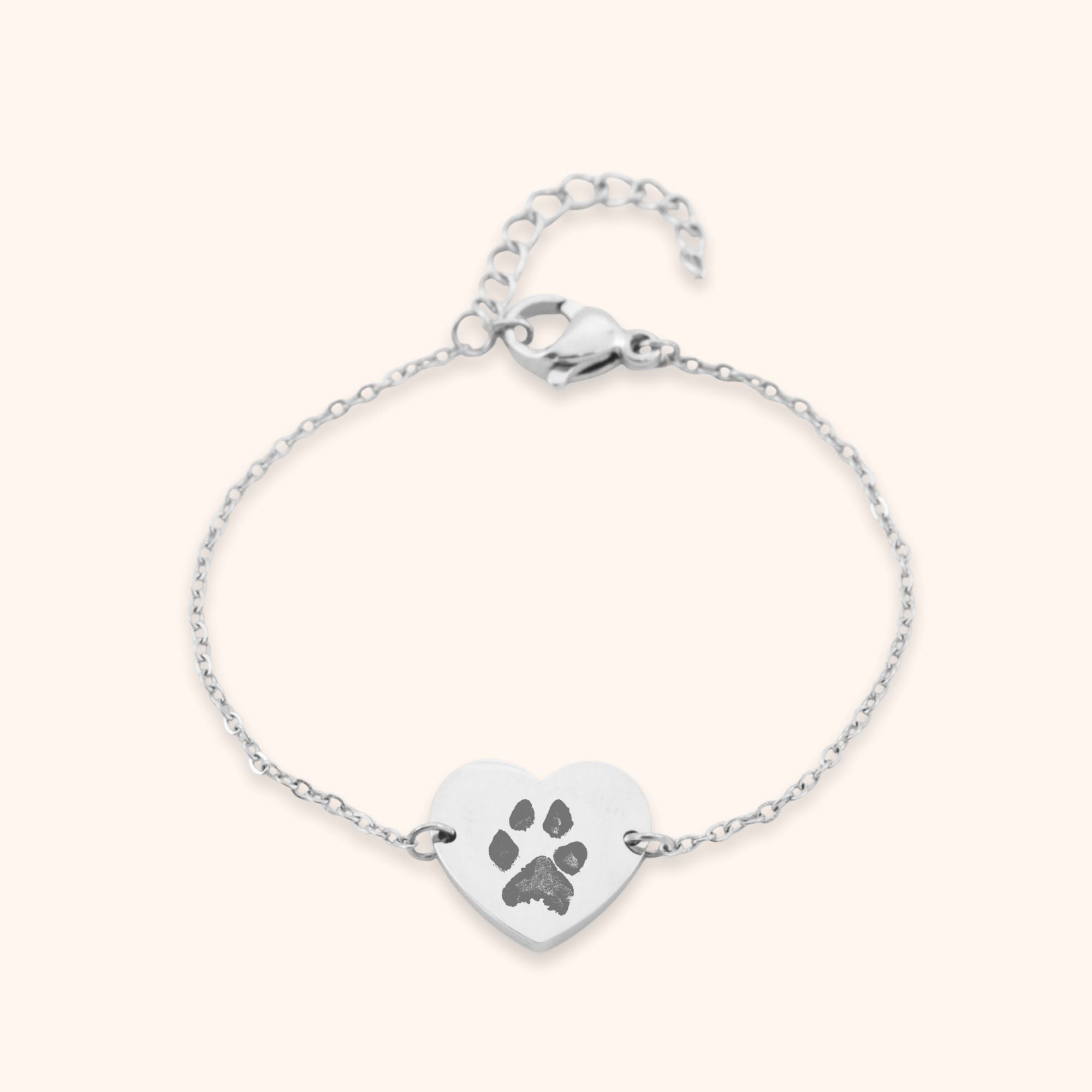 Kinderarmband pootafdruk hart