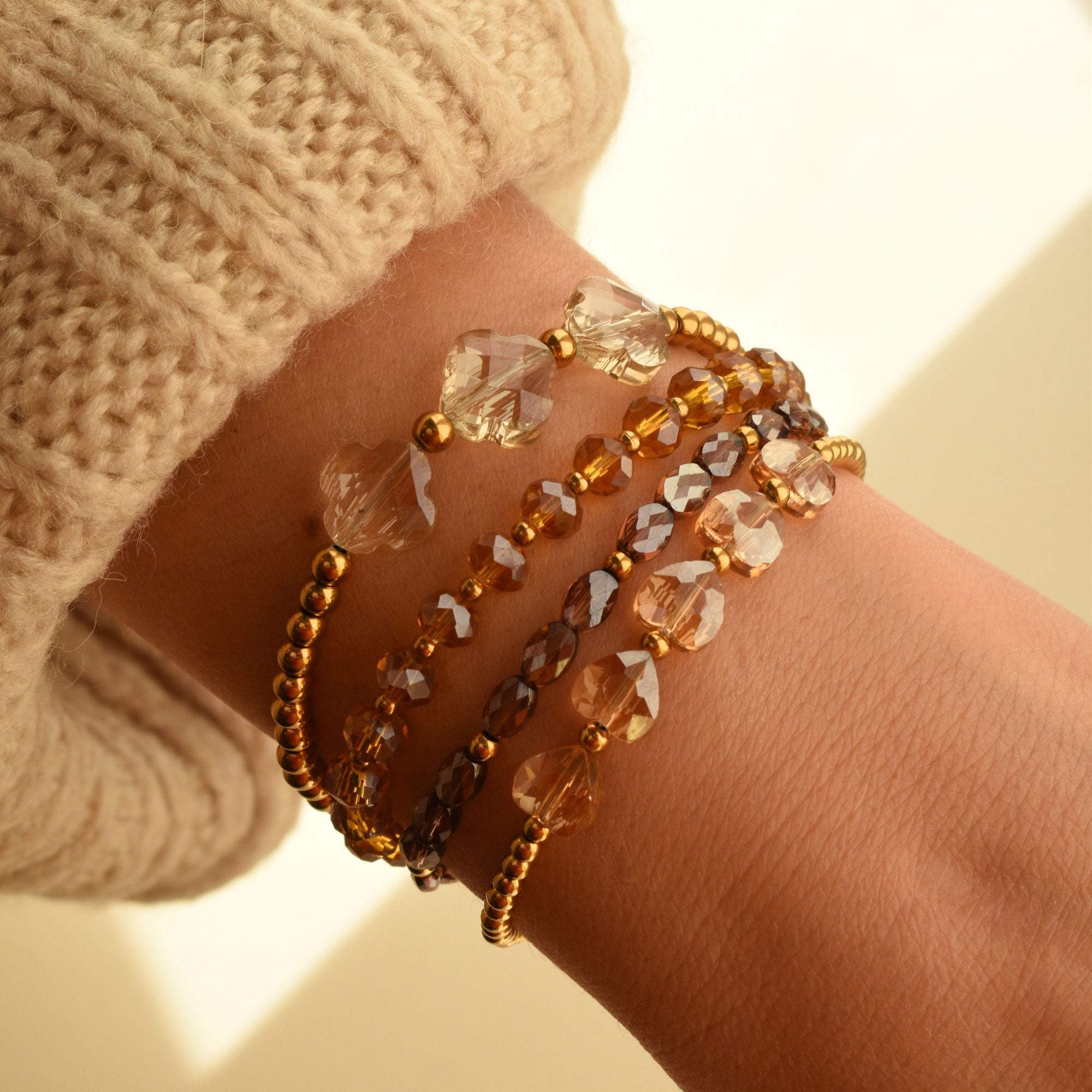 Klaver armband blauw