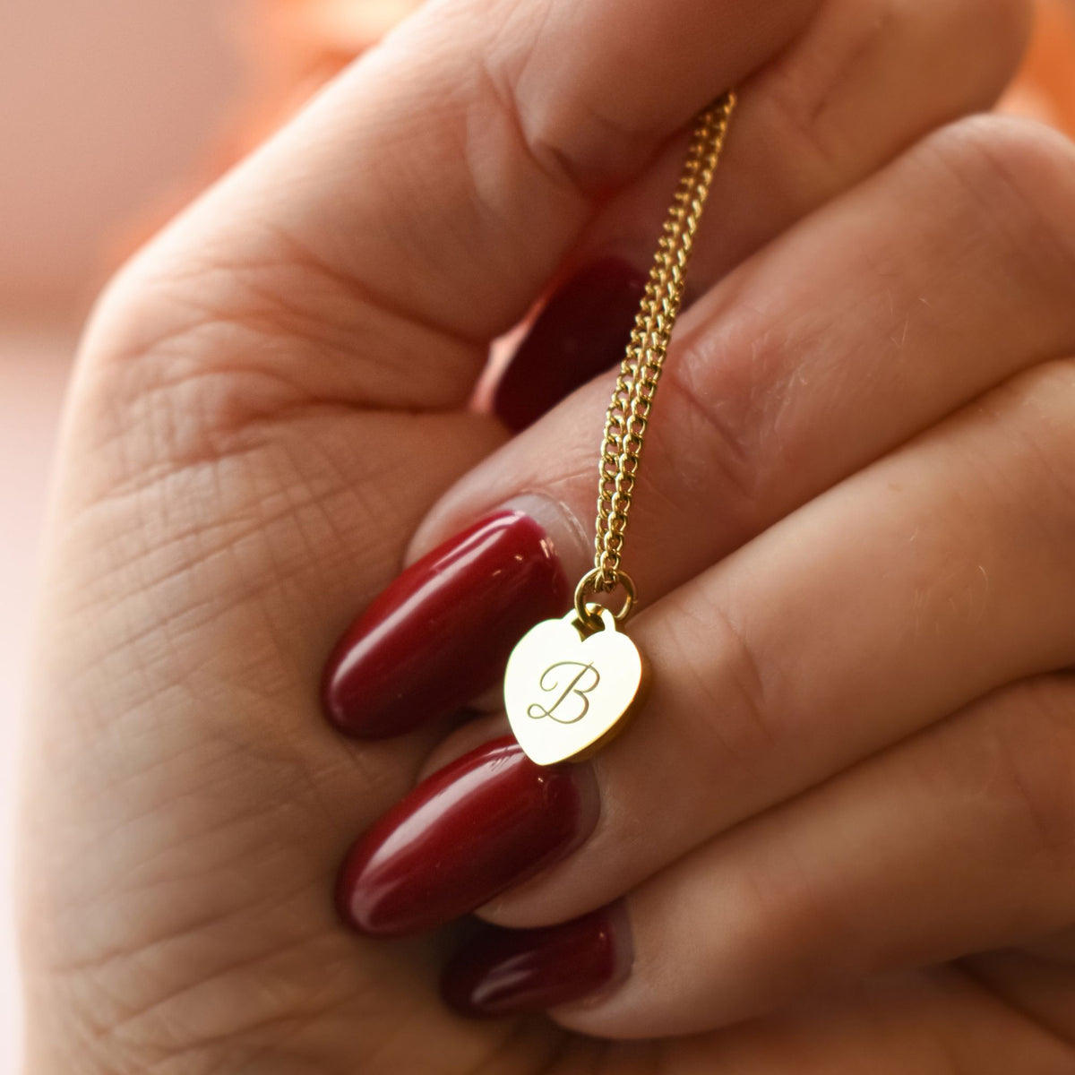 Hart ketting initialen
