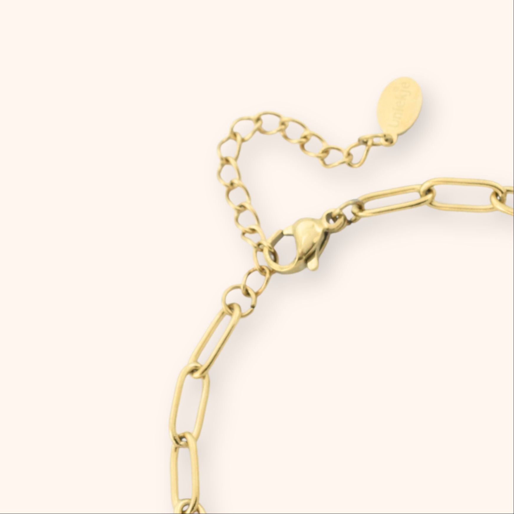 Bedel ketting hartjes kleurrijk