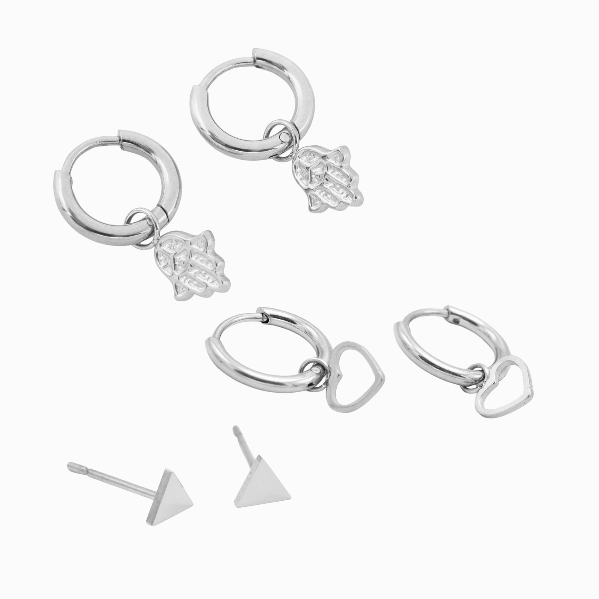 Oorbellen set hamsa hand