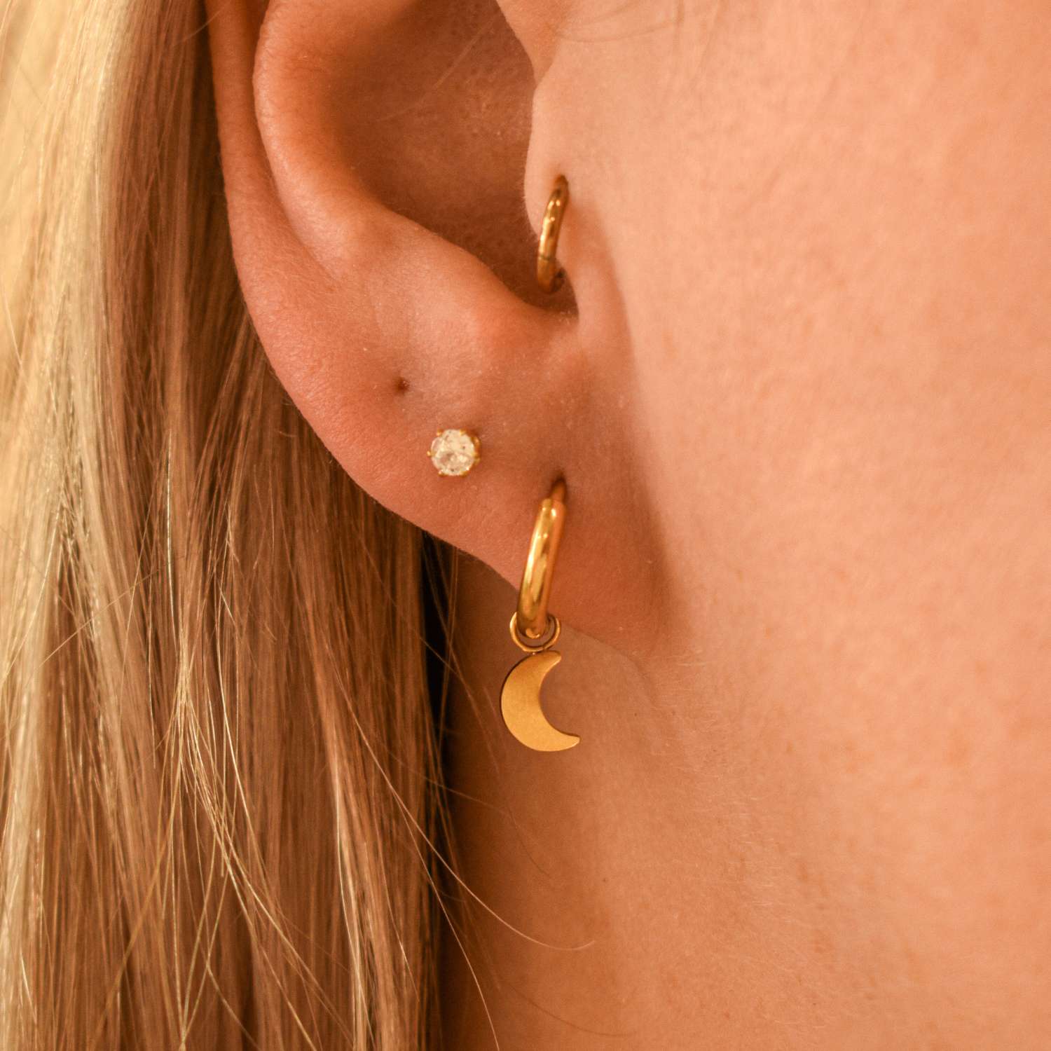 Oorbellen set moon lover