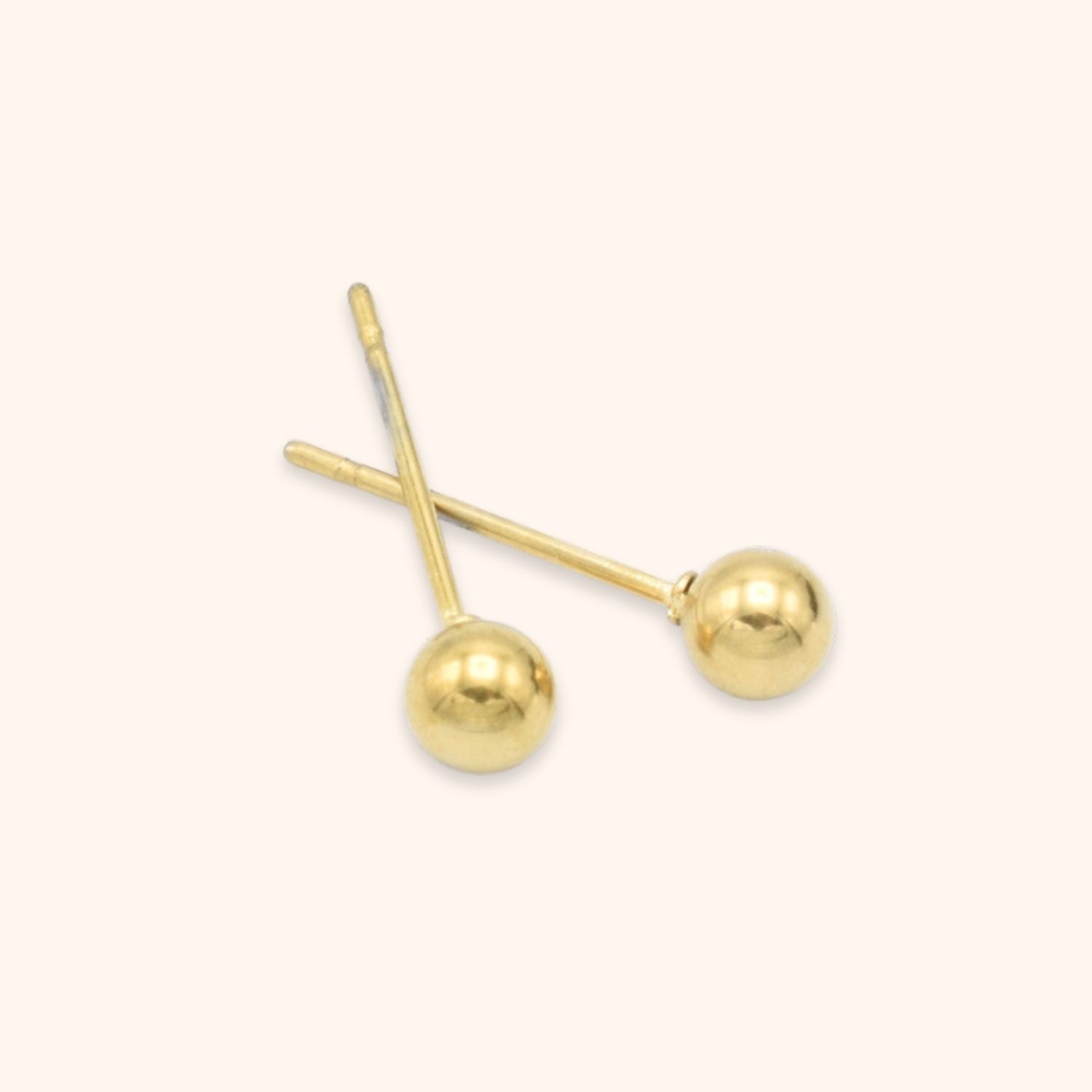 basic studs bolletje 4 mm goud