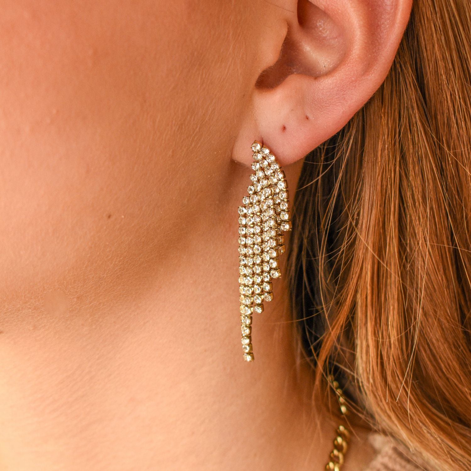 Party oorbellen strass