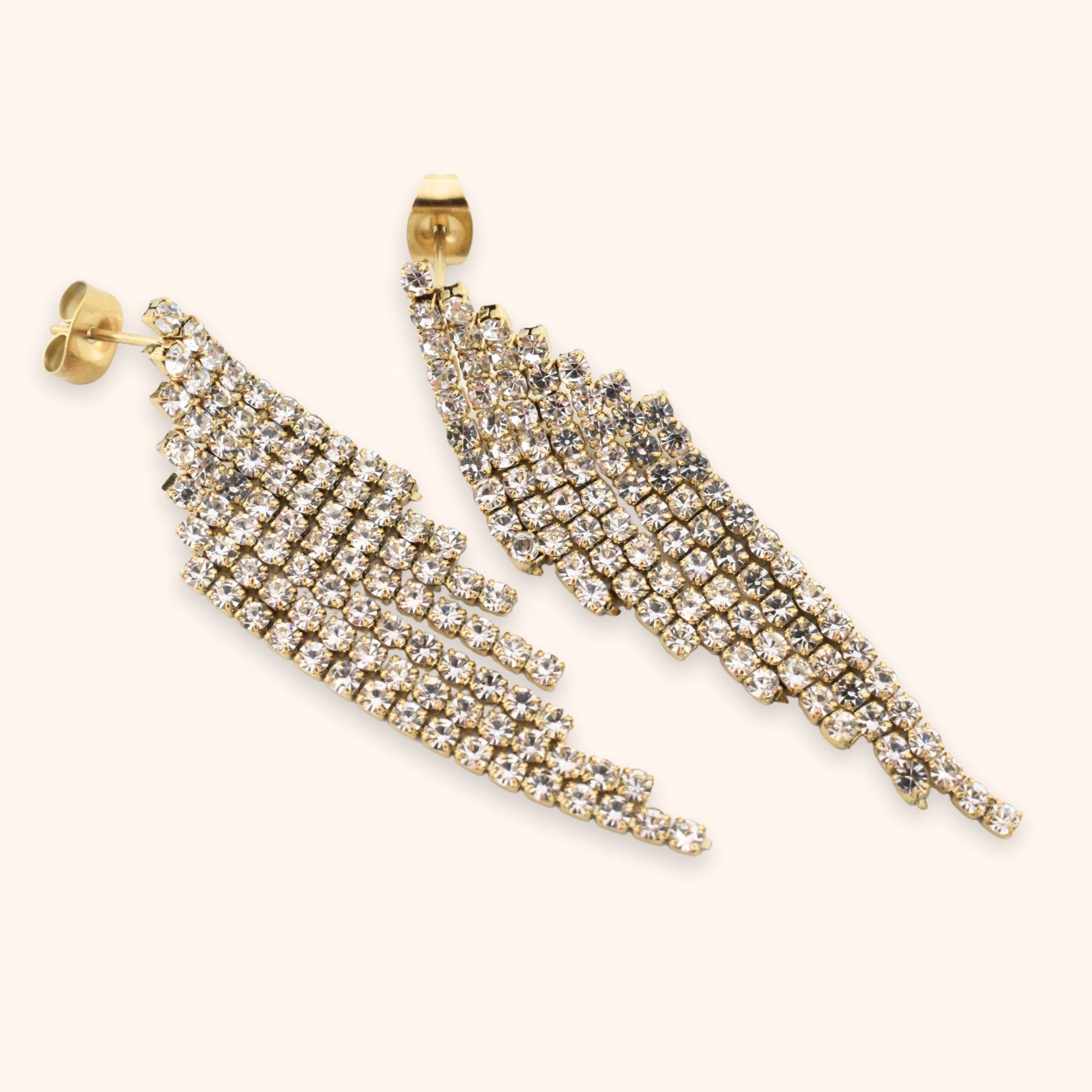 Party oorbellen strass