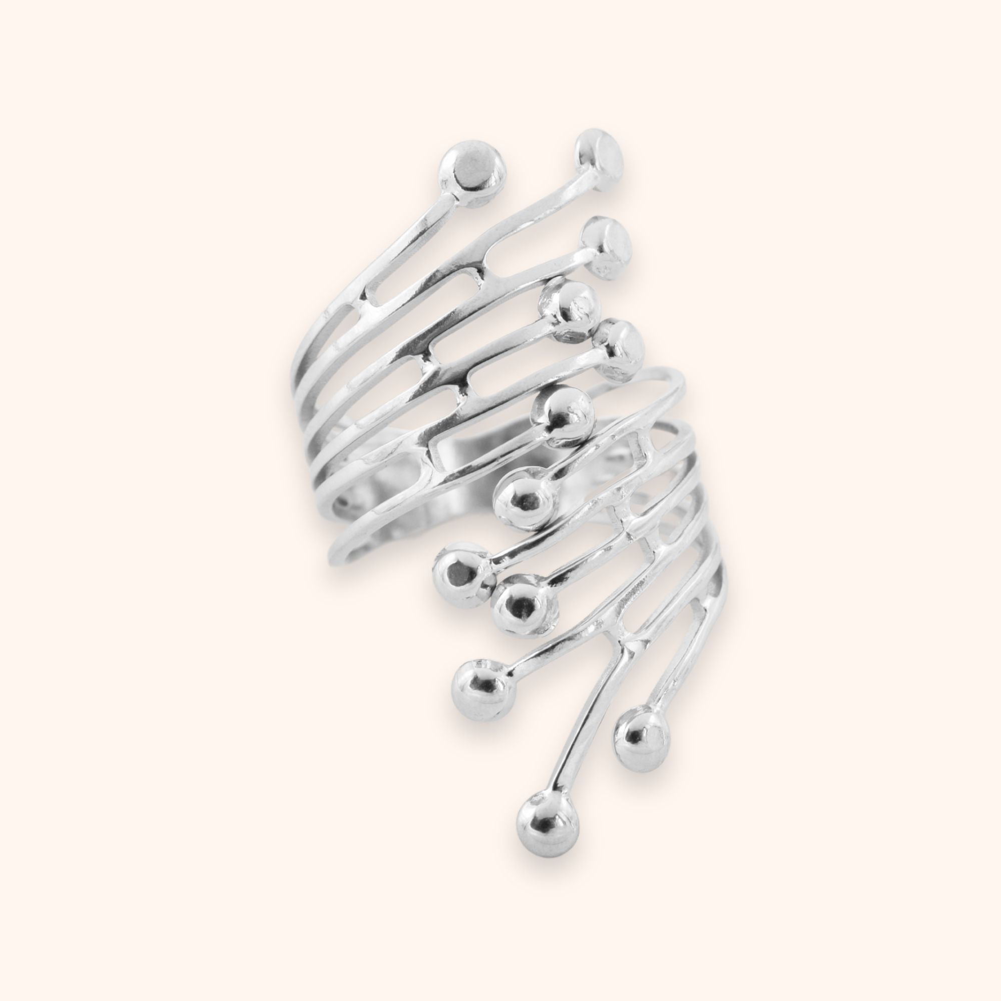 Sierlijke statement ring
