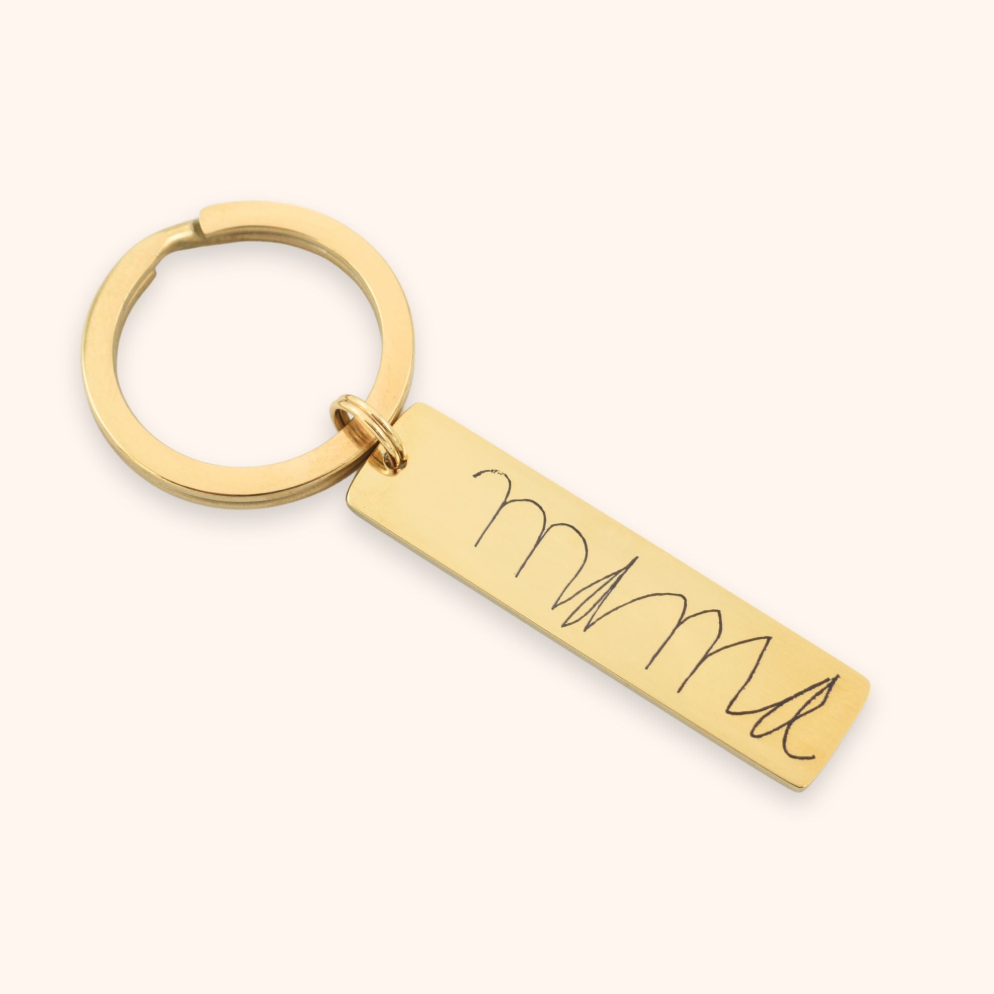 Sleutelhanger eigen handschrift staafje