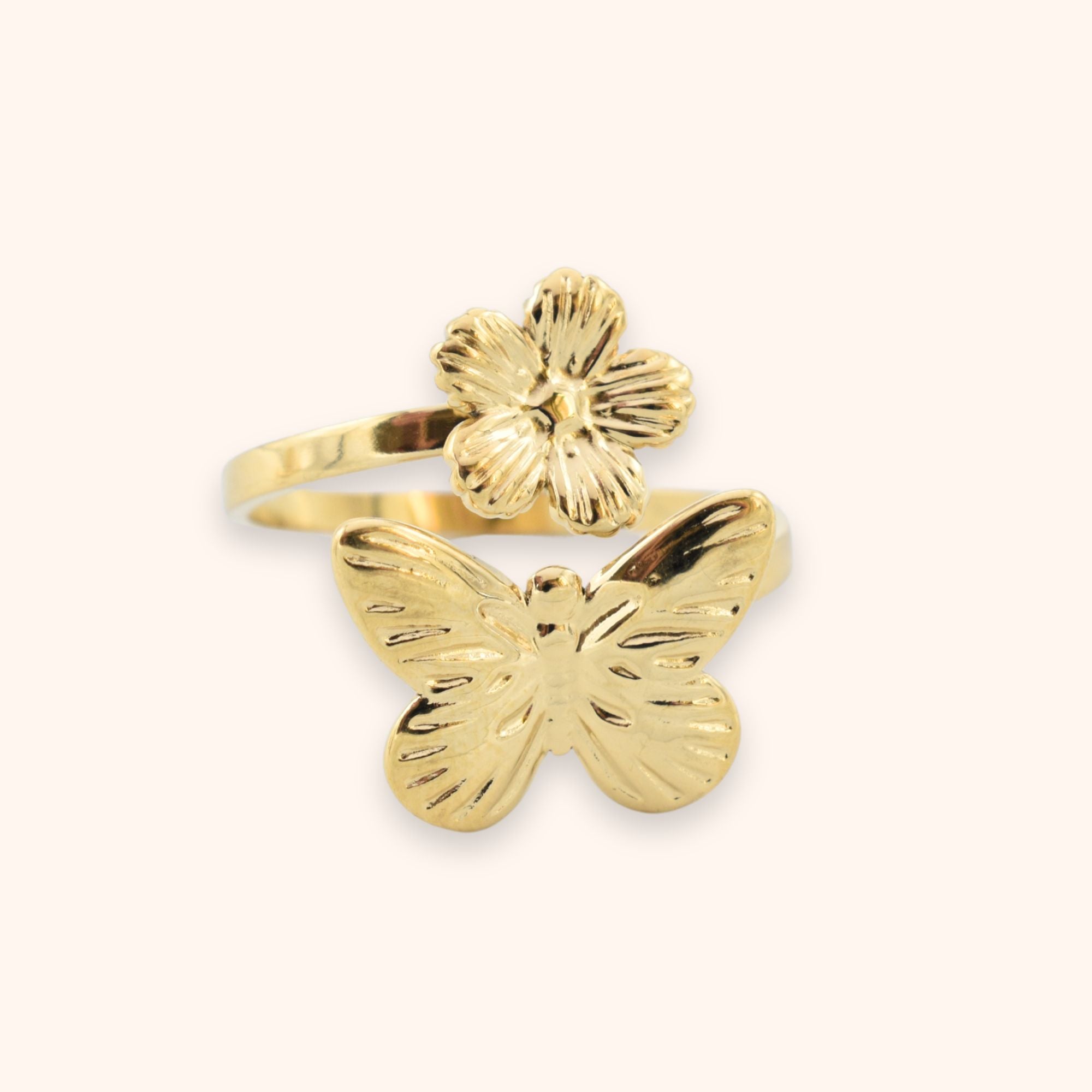 Ring vlinder & bloem