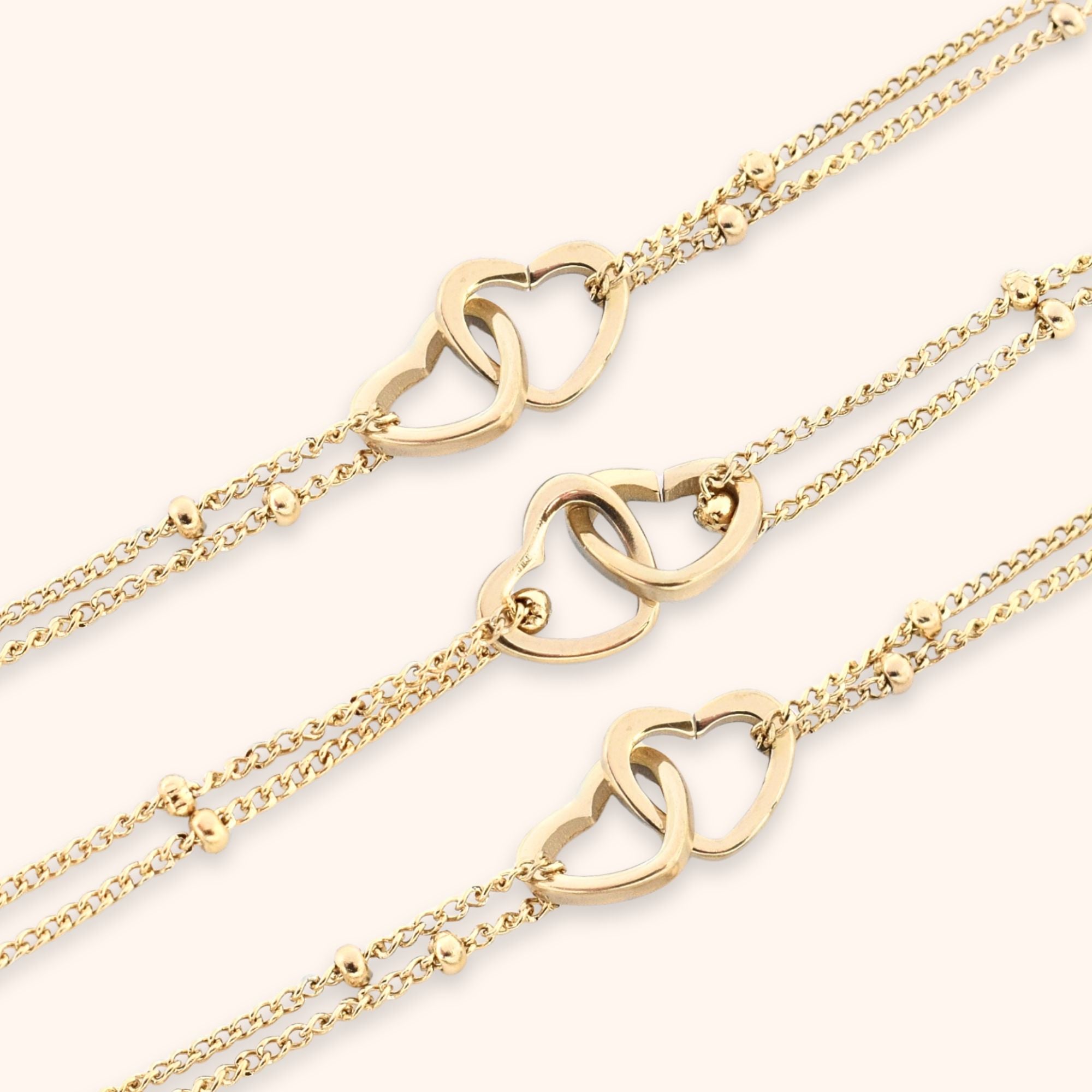 Hartjes armbanden set van 3
