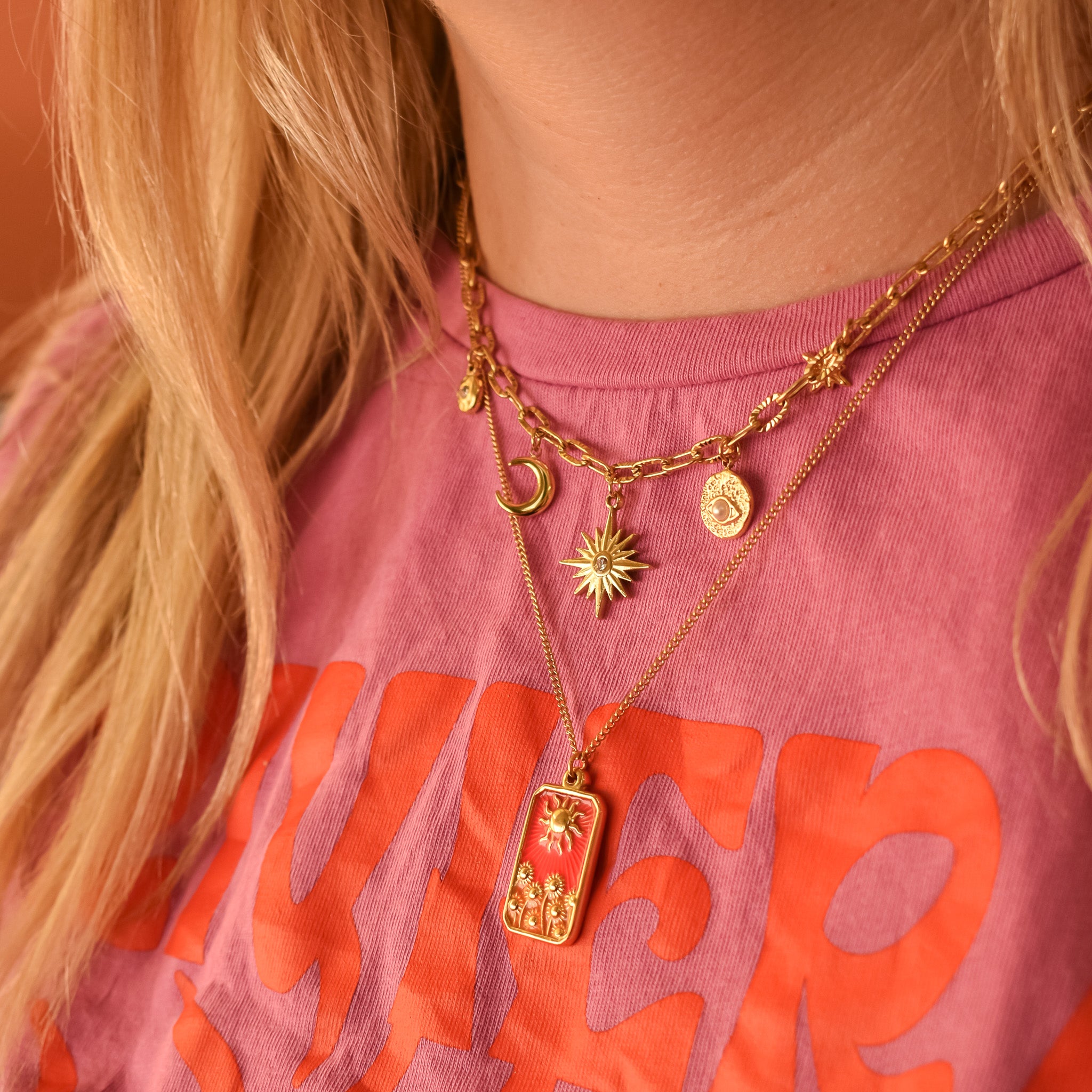 Ketting zon & zonnebloemen