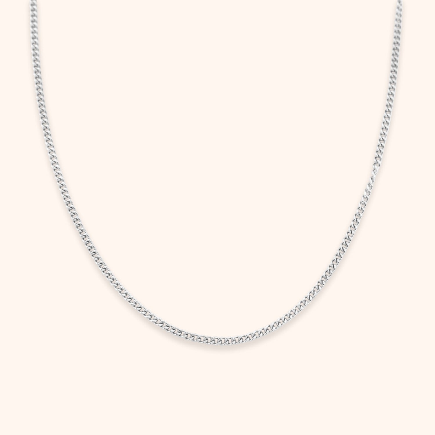 Basic ketting gourmet 1.5 mm zilver rvs