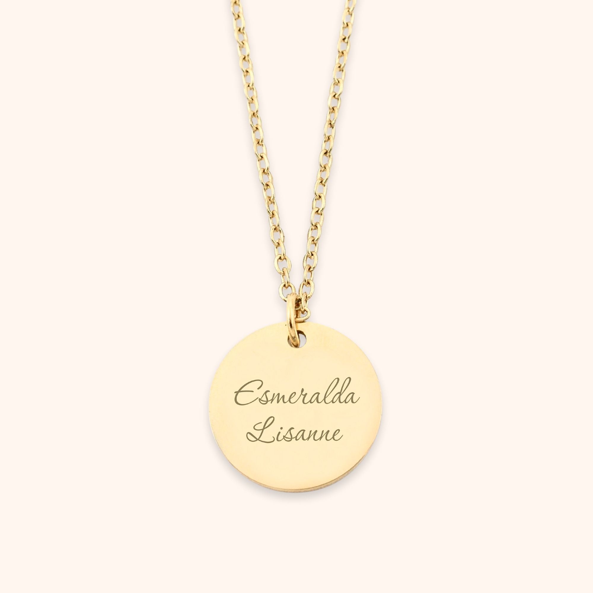 Gepersonaliseerde ketting namen goud rvs