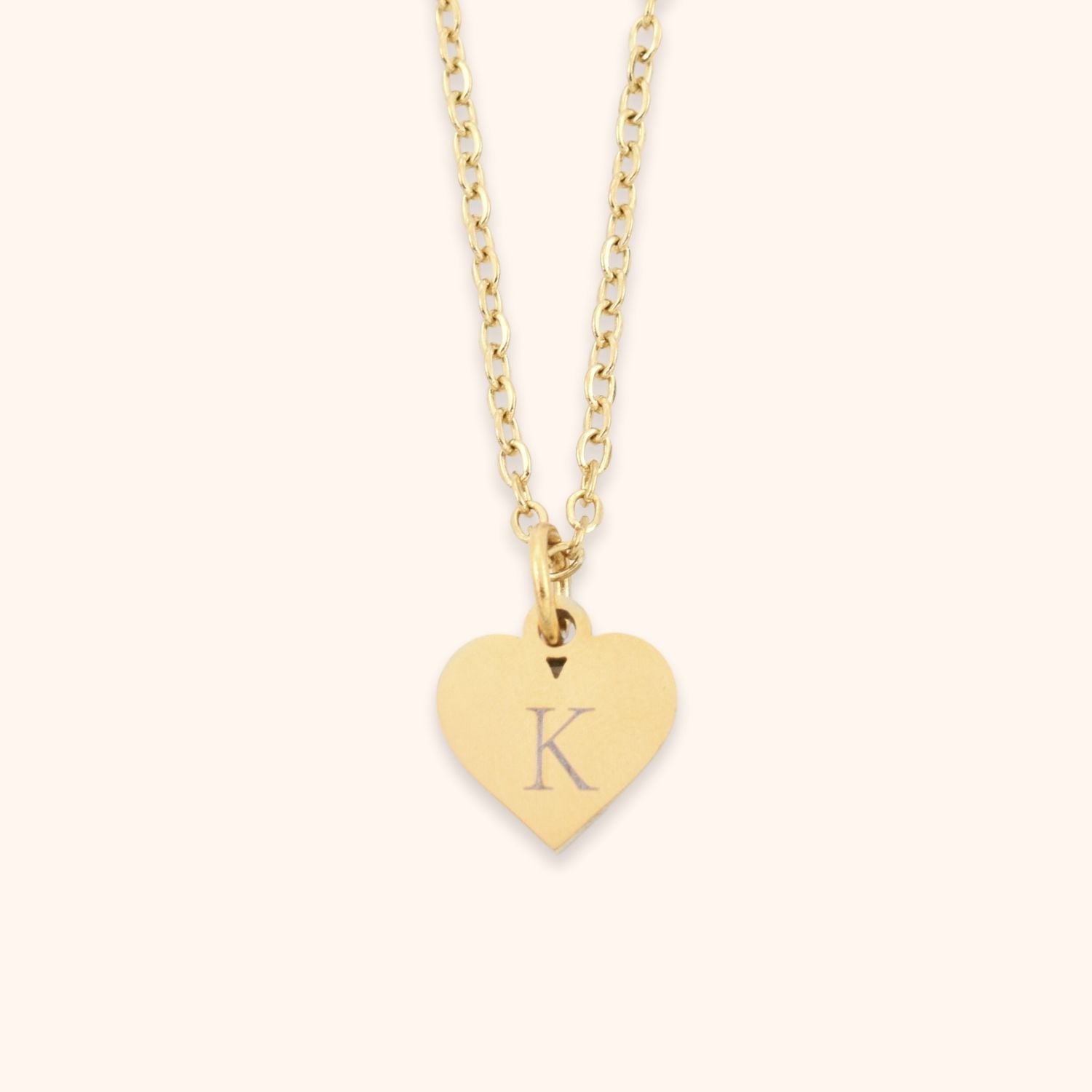 Initialen ketting hart