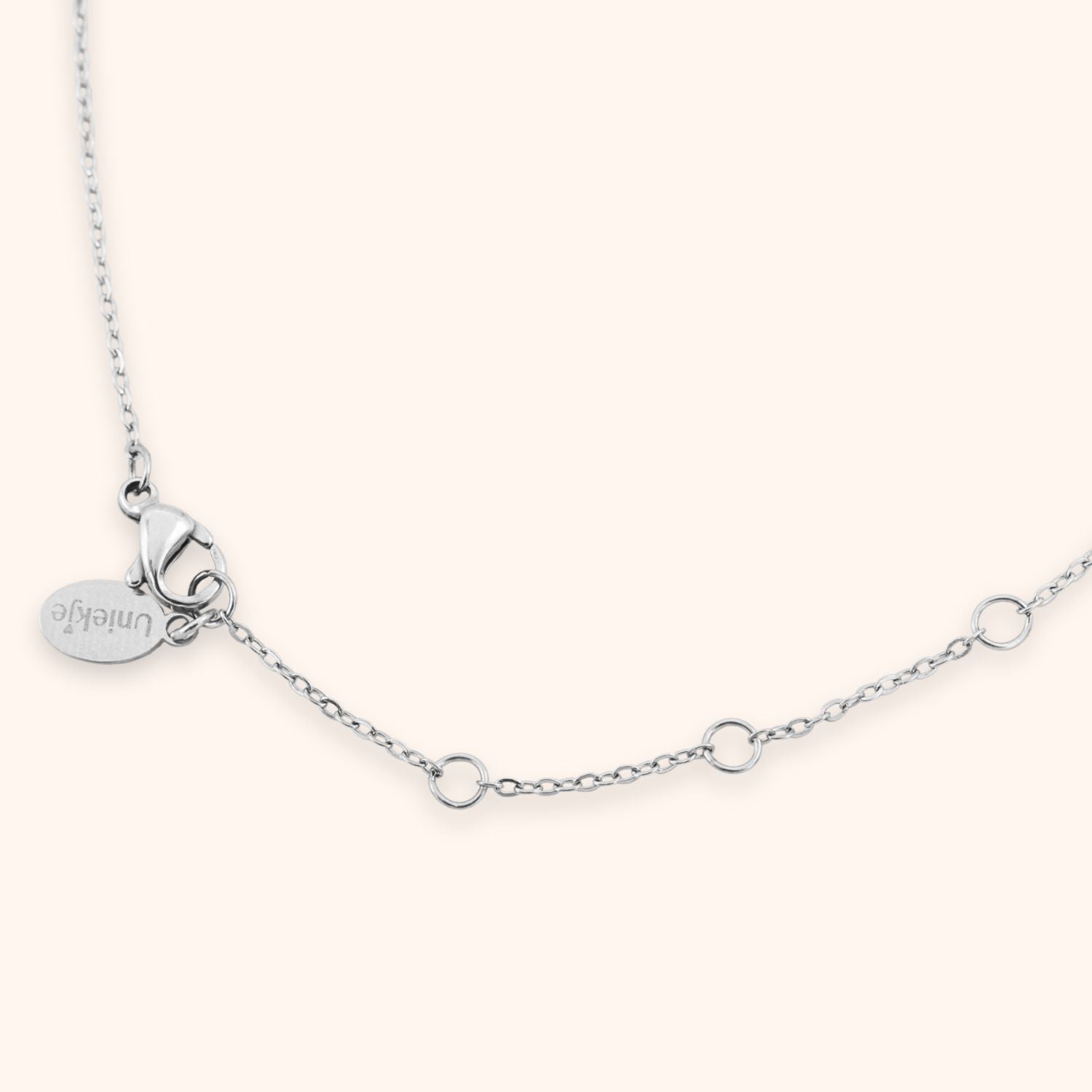 Vingerafdruk ketting klein kraaltje