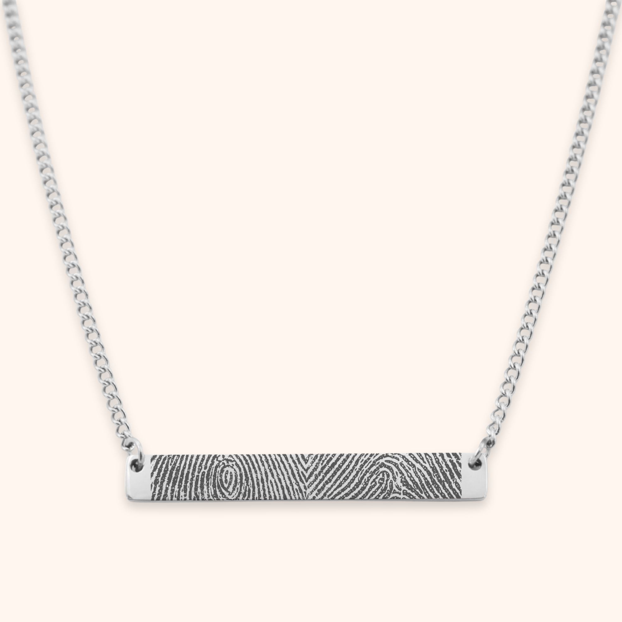 Bar ketting 2 vingerafdrukken