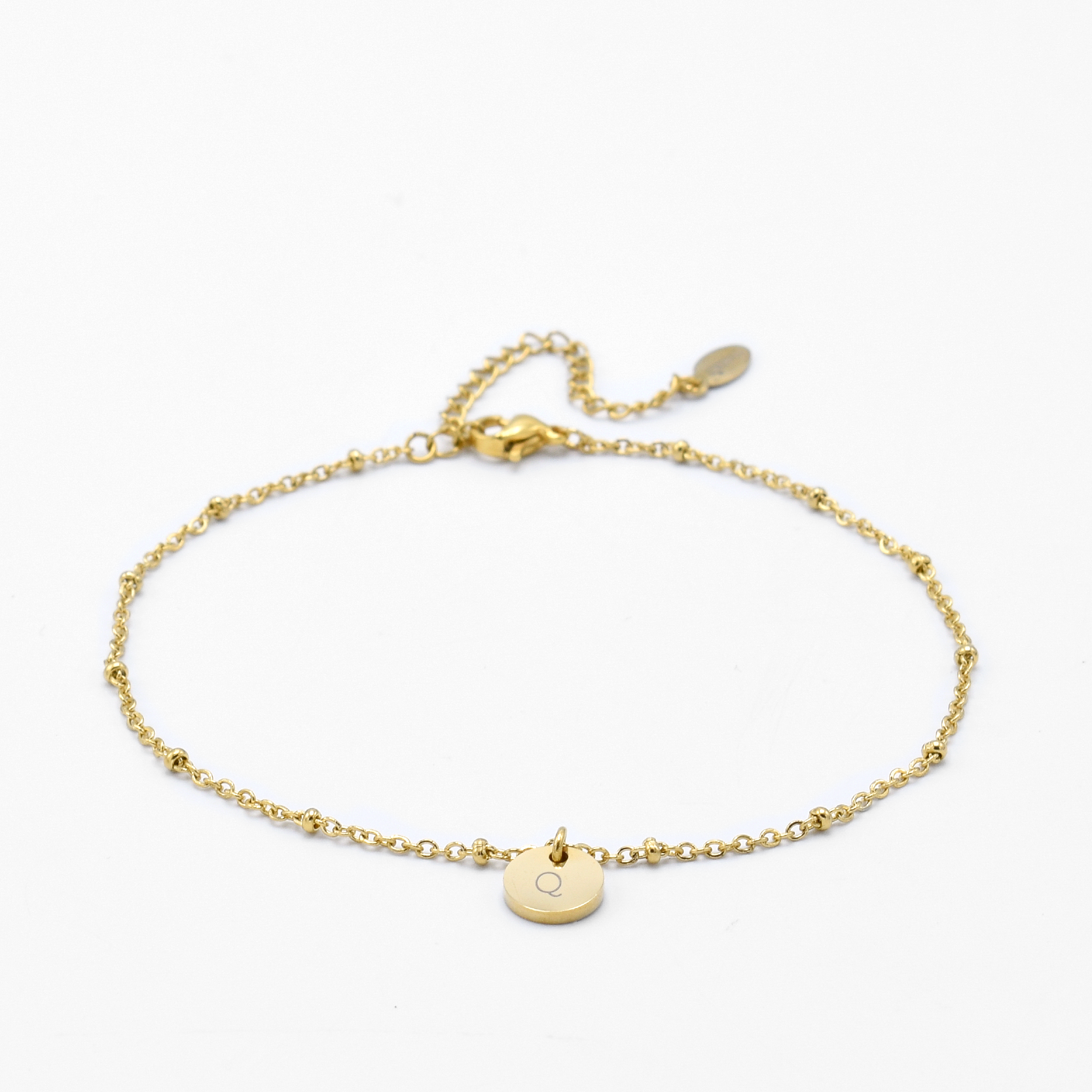 Initials Ankle Strap Beads Mint | 1 Initial
