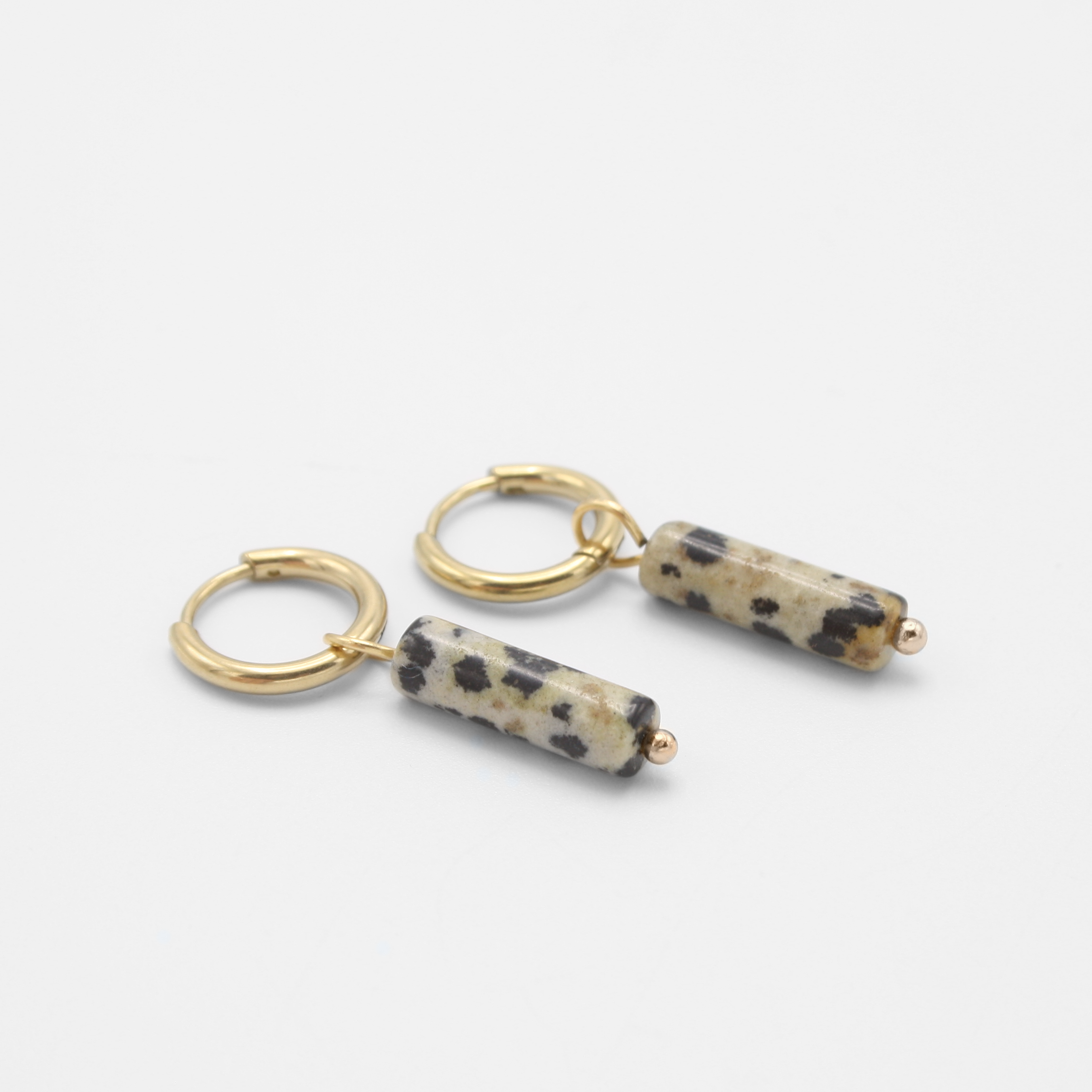 Earrings Dalmatian Jasper