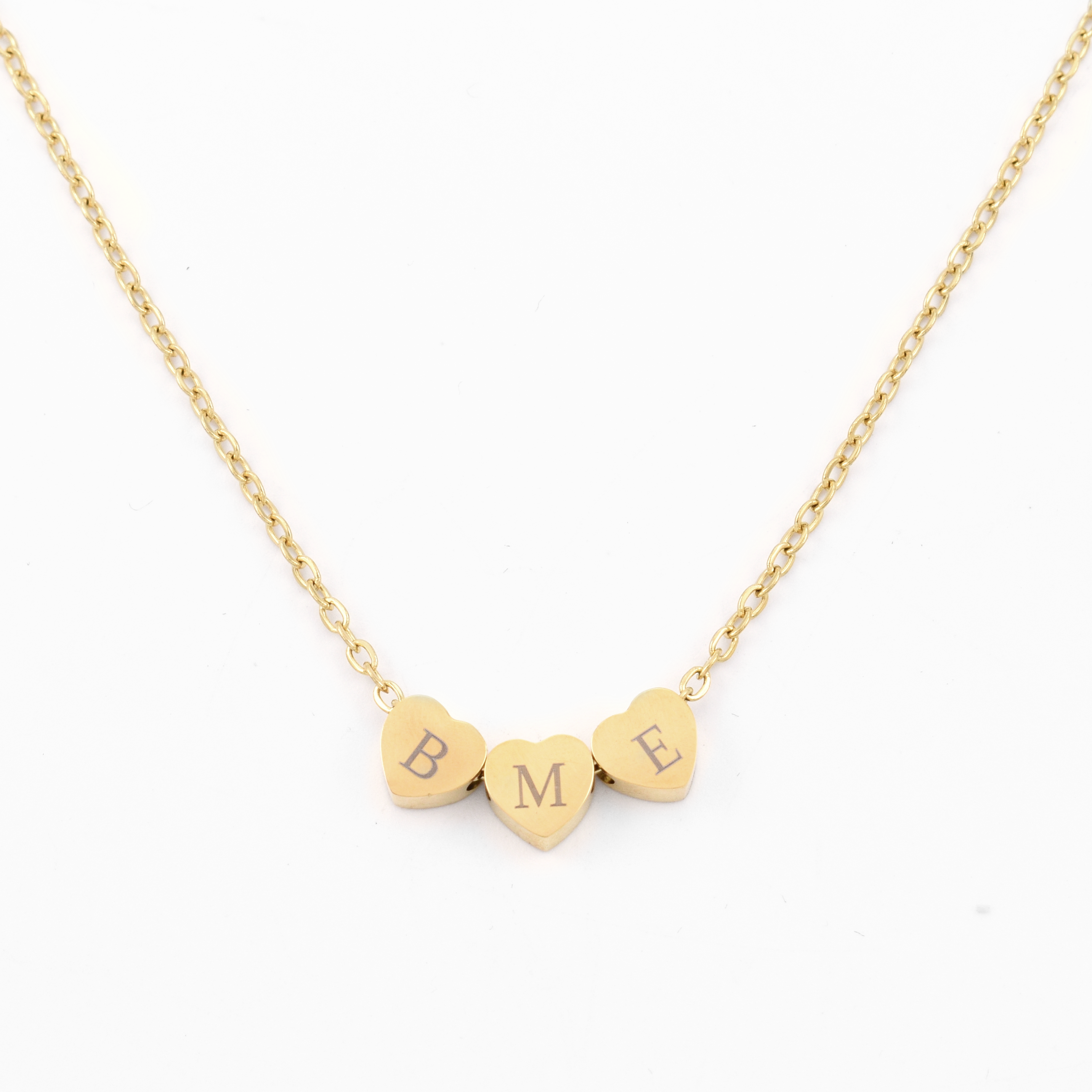 Heart Necklace | 3 initials