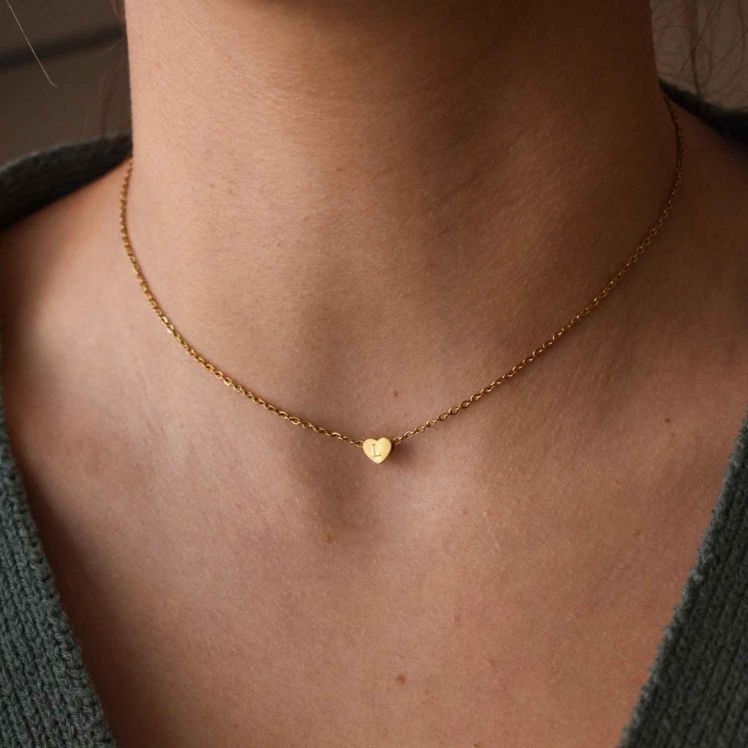 Hart ketting | 2 initialen