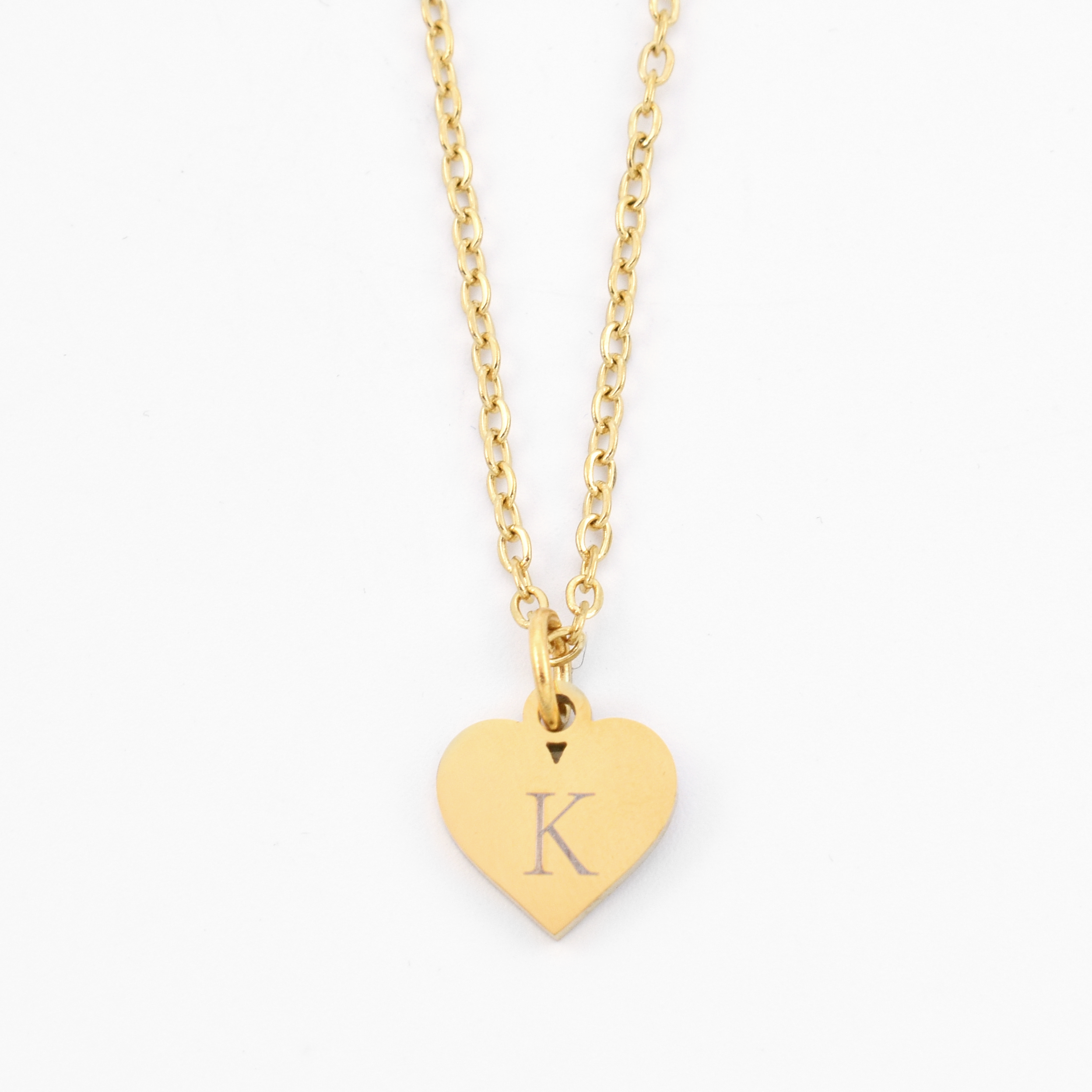 Initialen ketting hart