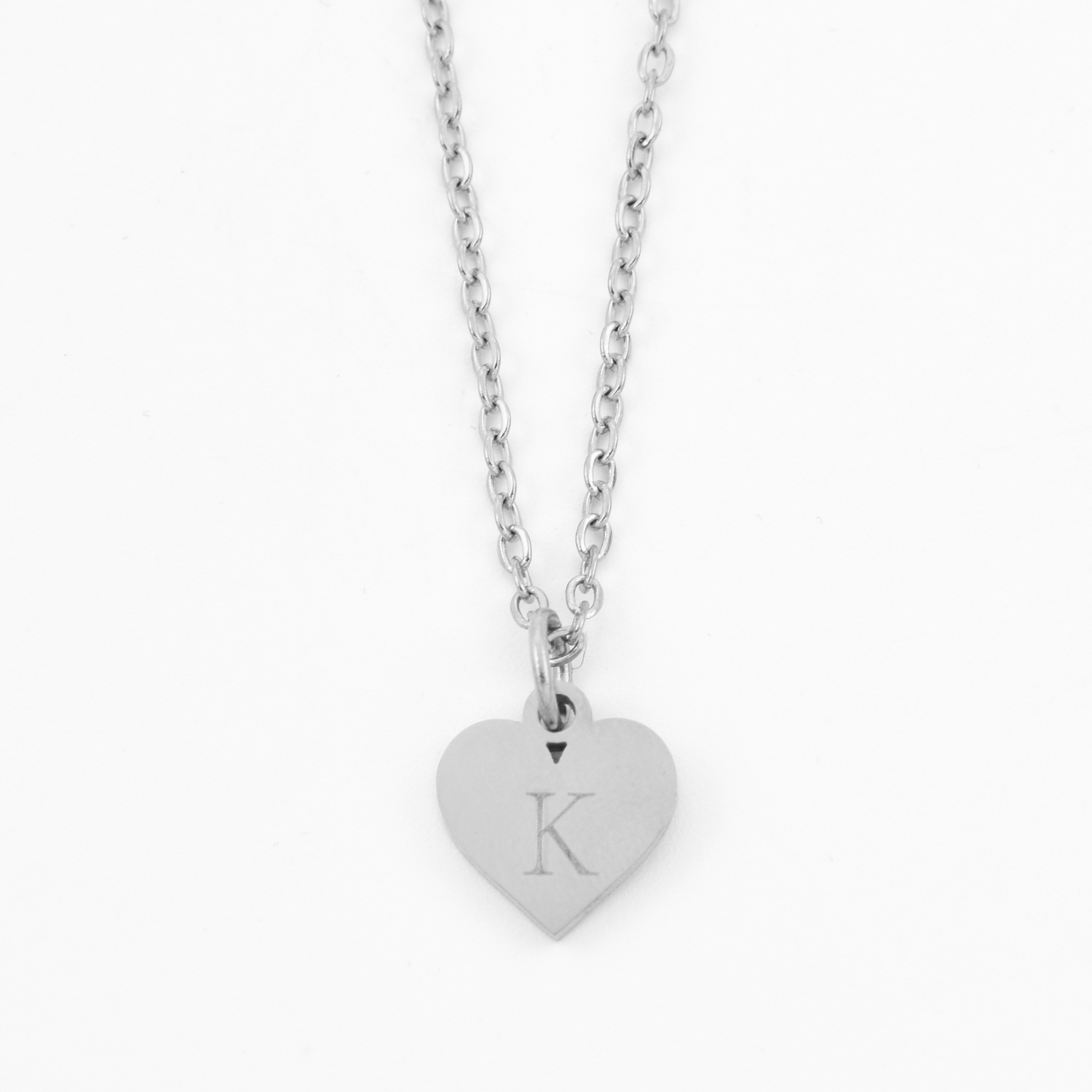 Initialen ketting hart