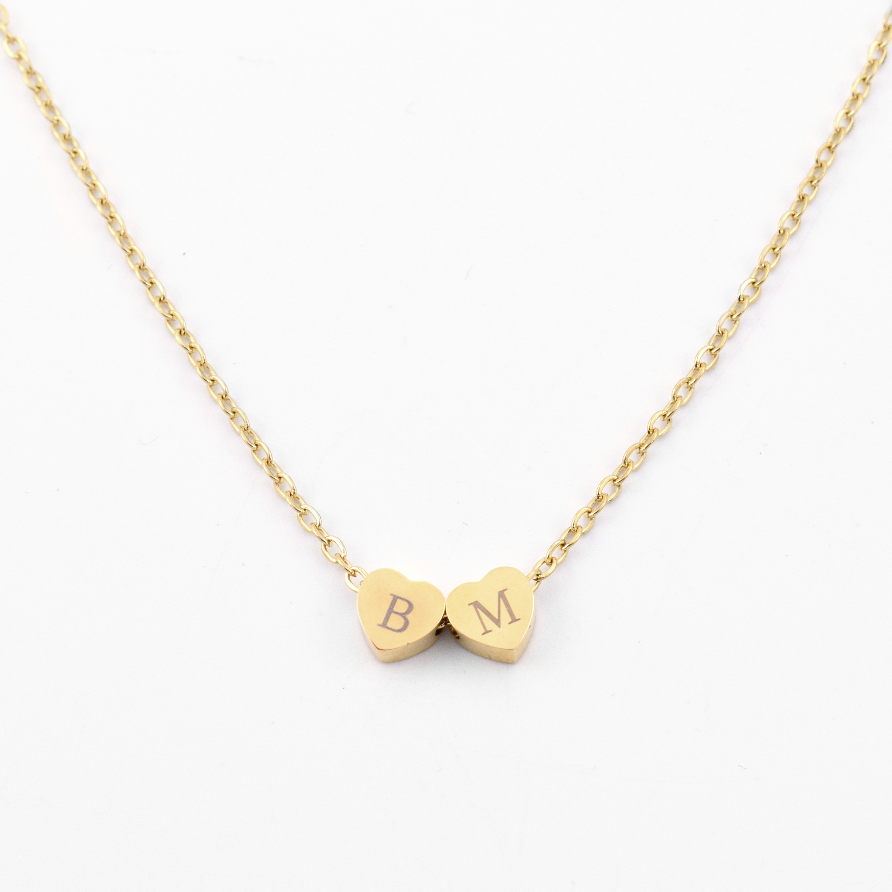 Hart ketting | 2 initialen